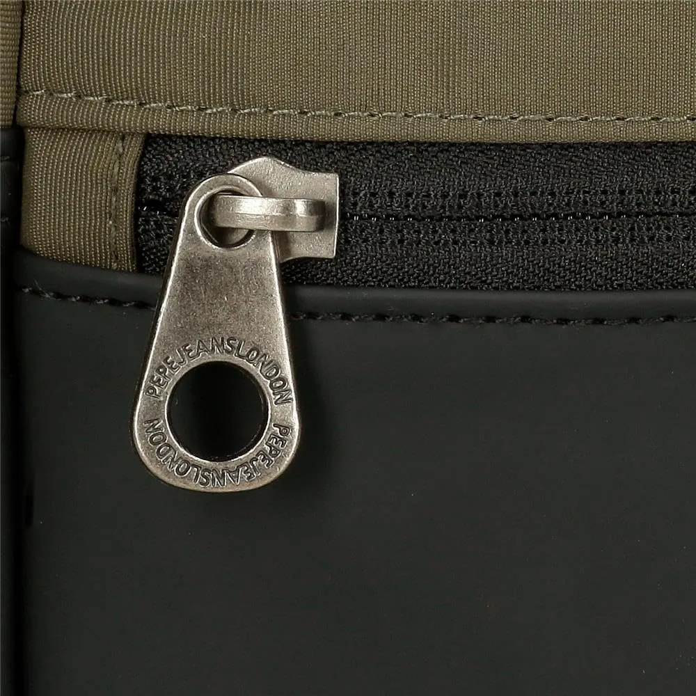 Pepe Jeans Jarvis Borsa a Mano con Tracolla per Tablet, Verde Scuro - immagine 7