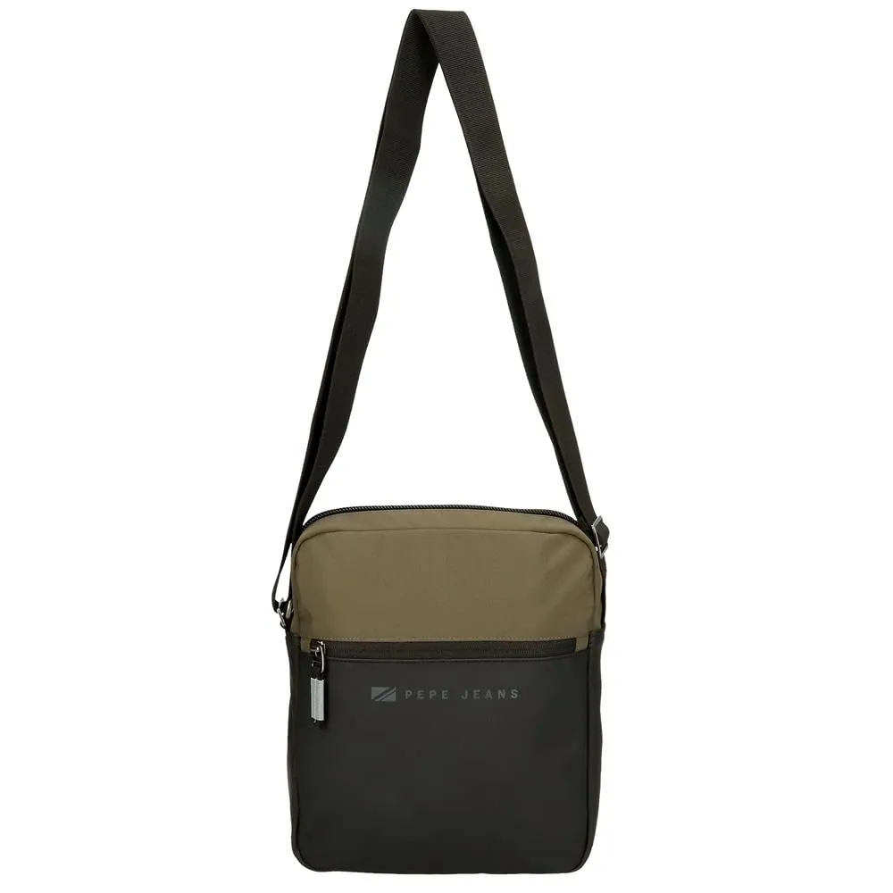 Pepe Jeans Jarvis Borsa a Mano con Tracolla per Tablet, Verde Scuro - immagine 8
