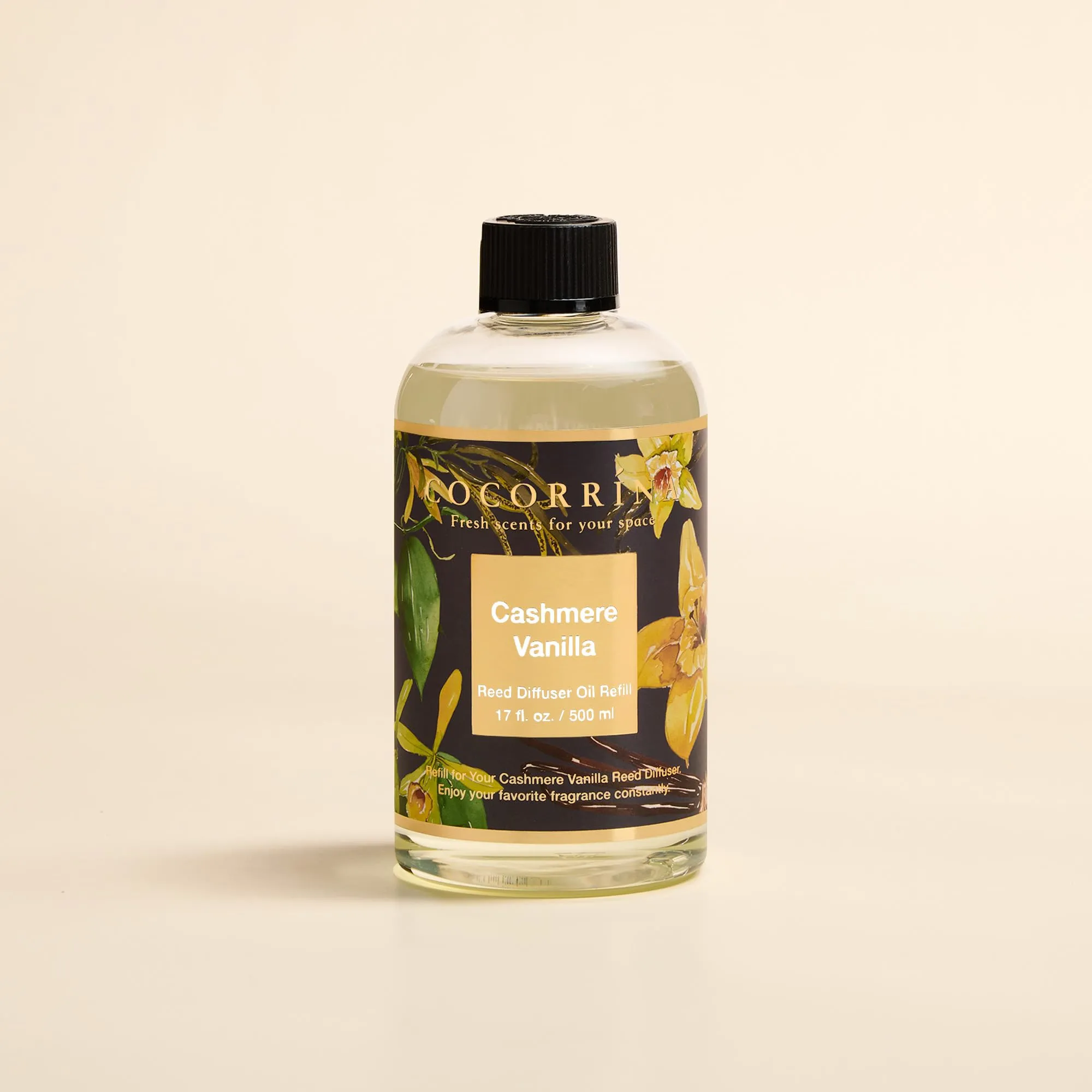 COCORRÍNA Ricarica Diffusore Ambiente Cashmere Vanilla, 500ml con 8 Bastoncini - immagine 3