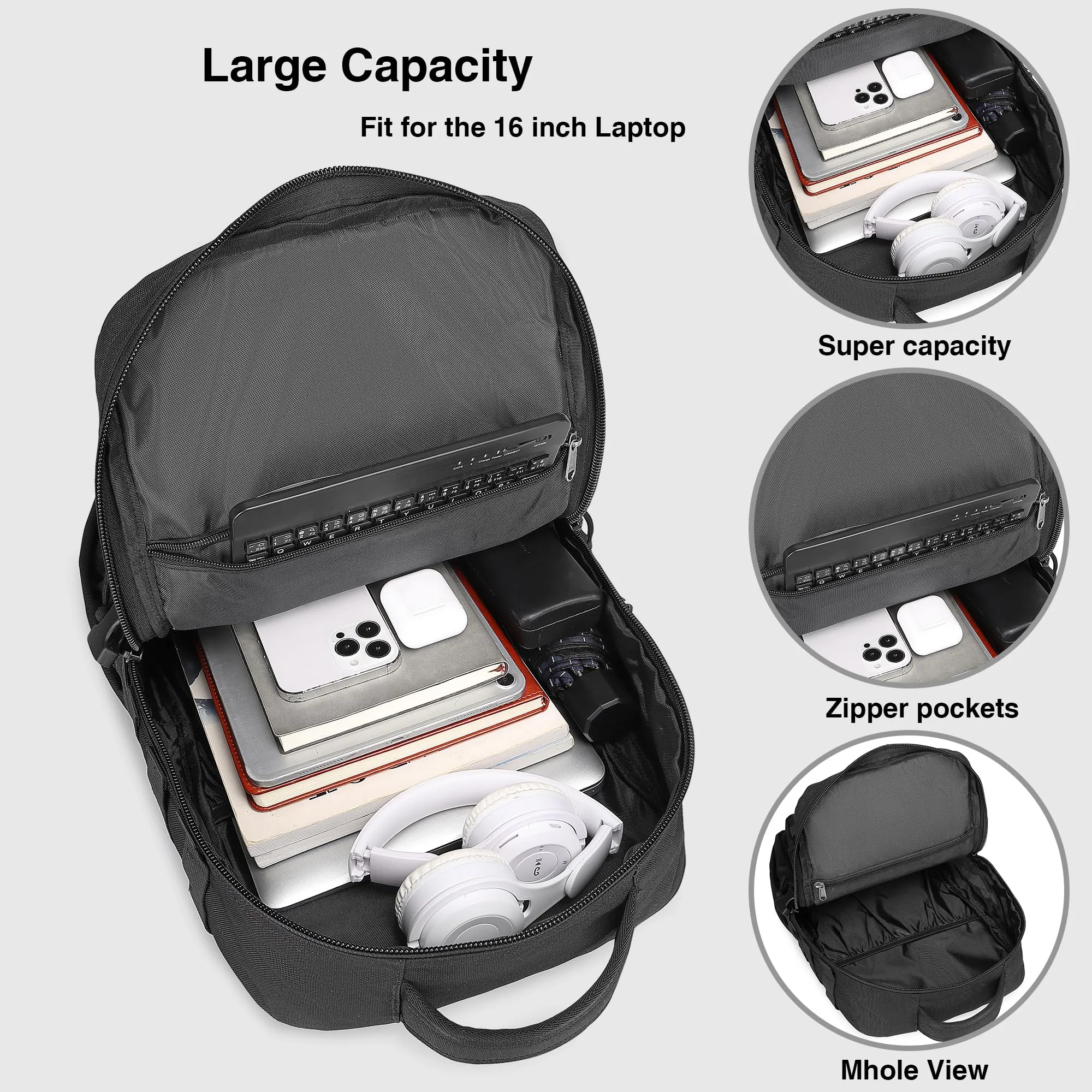 Wotony Zaino Tattico Militare Impermeabile 3 Giorni Assault Pack Molle, Foglie verdi, 25L - immagine 6