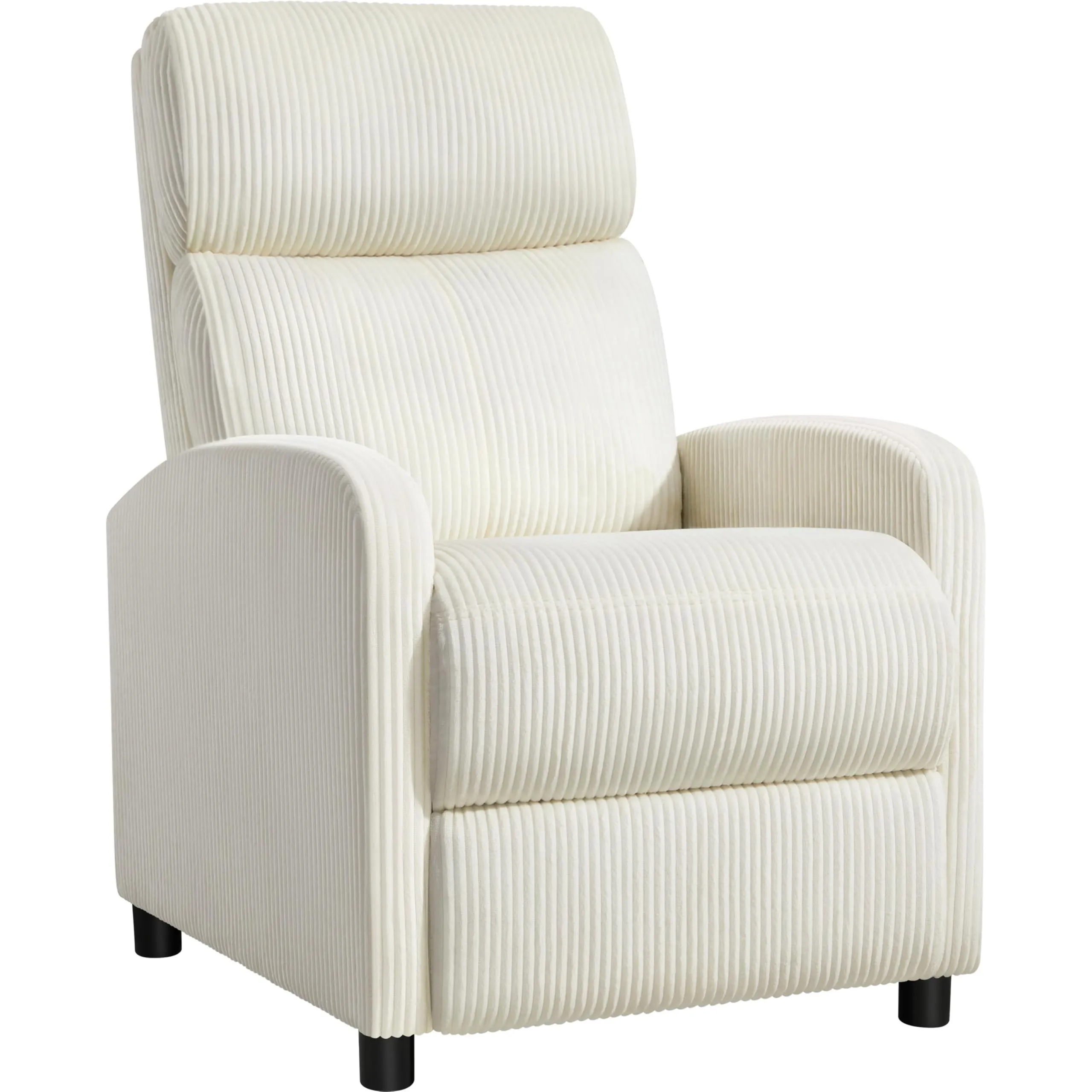 Yaheetech Poltrona Relax Reclinabile con Poggiapiedi, Beige - immagine 1