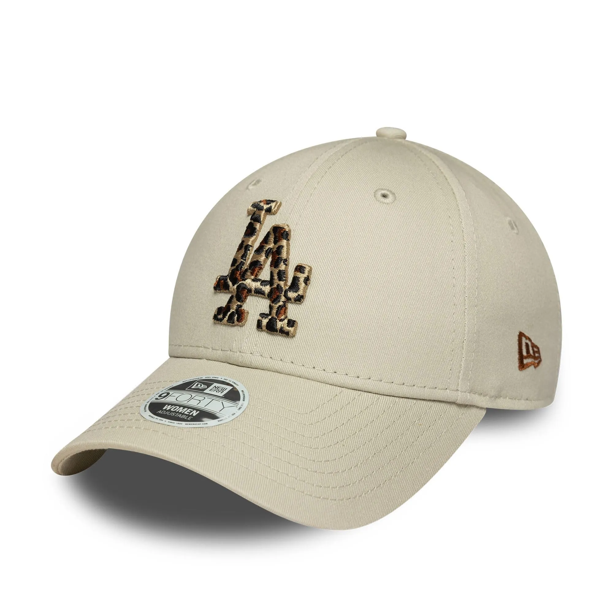 New Era Los Angeles Dodgers 9Forty Cappello Donna con Inserti Leopardati Beige - immagine 1