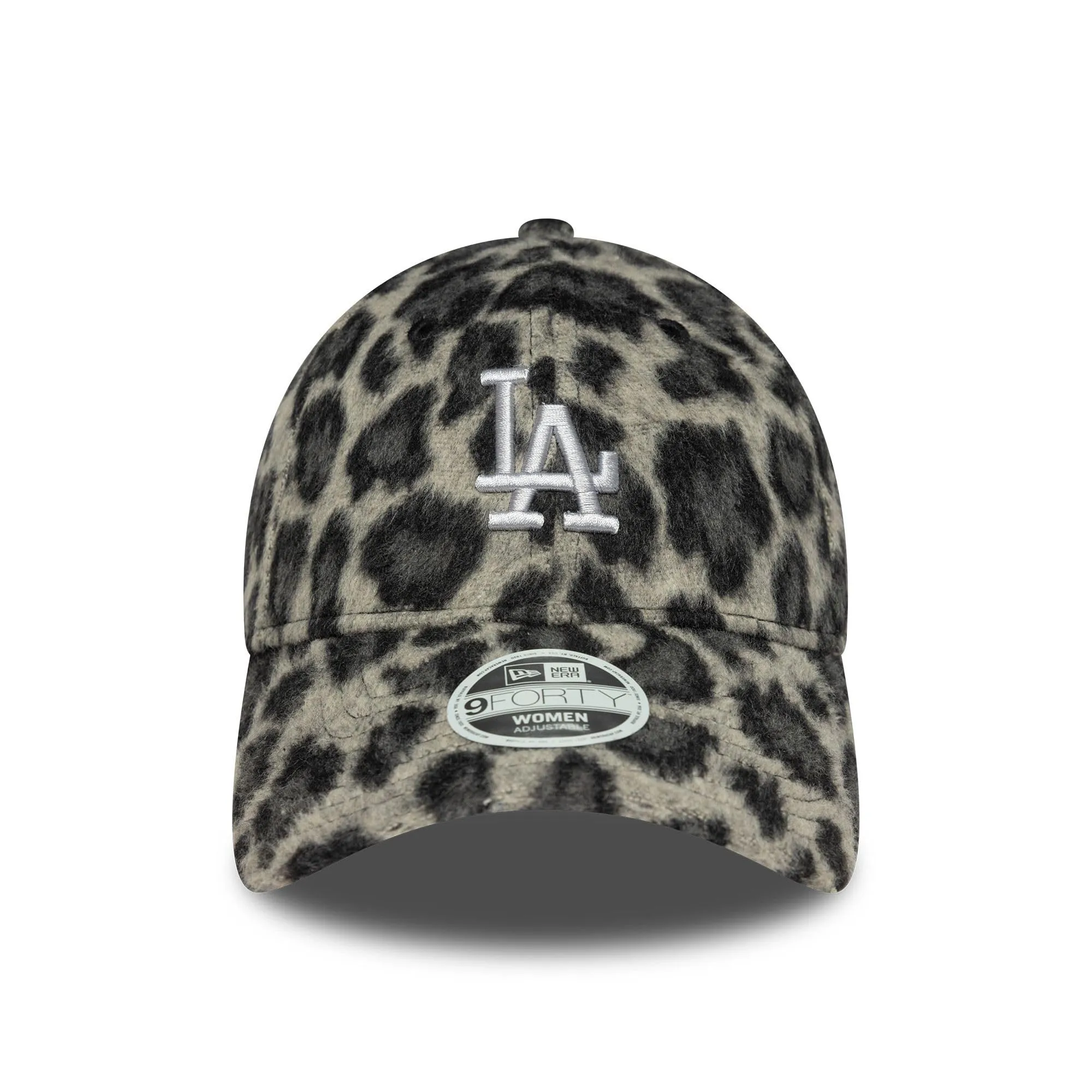 New Era Los Angeles Dodgers 9Forty Cappello da Donna Leopardato, Grigio - immagine 2