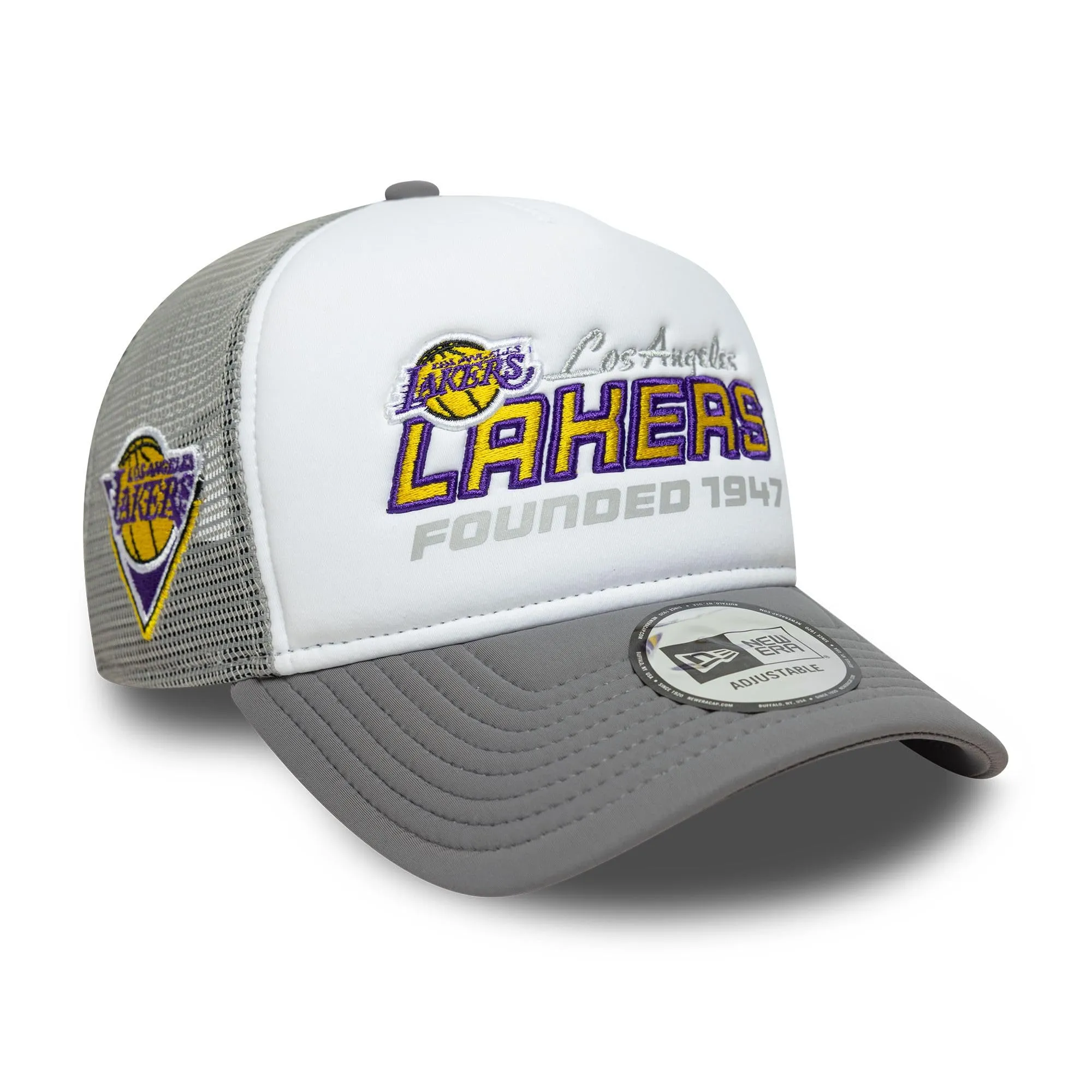 New Era Los Angeles Lakers Cappello Trucker A-Frame Grigio - immagine 1