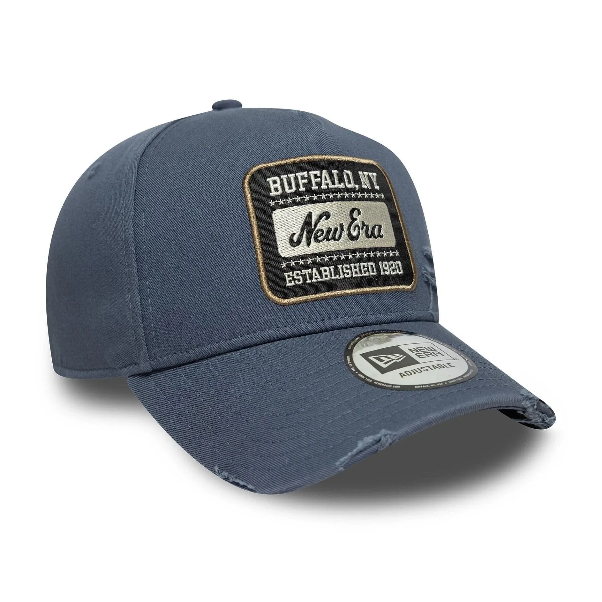 New Era 9Forty E-Frame Distressed Patch Cap - Blu Scuro - immagine 3