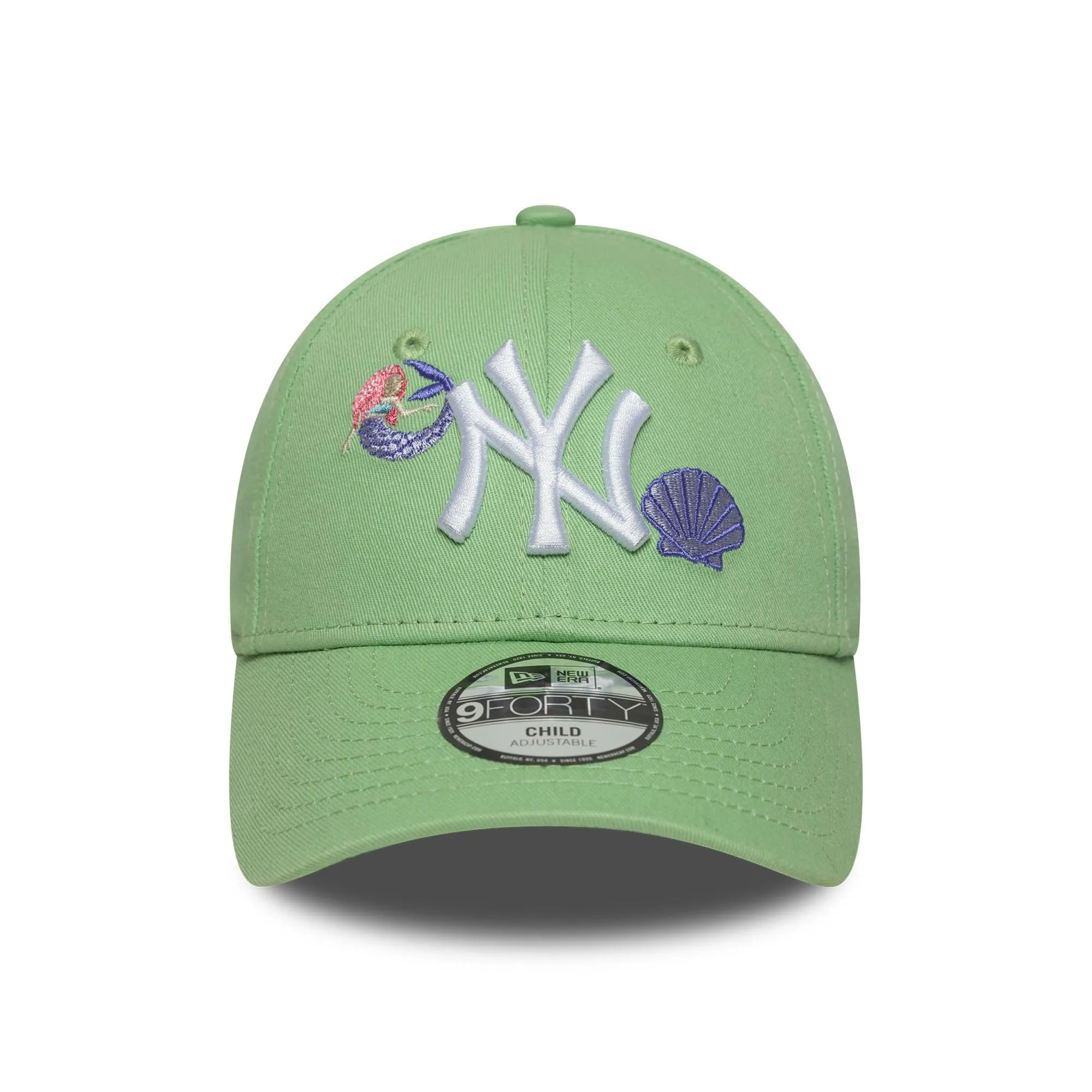 New Era New York Yankees 9Forty Cappellino Bambini Icona Nautica Sirena - Verde Chiaro - immagine 2