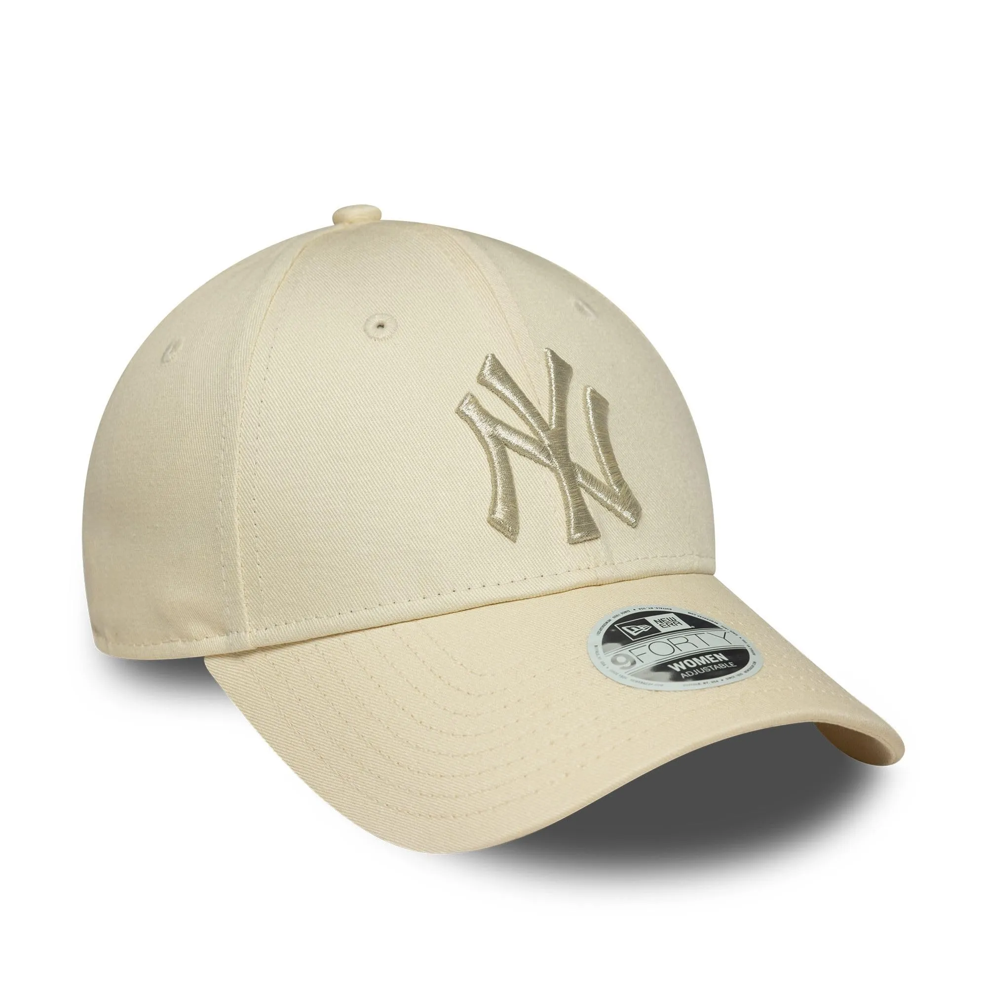New Era New York Yankees 9Forty Cappello Donna Logo Metallico Beige - immagine 3