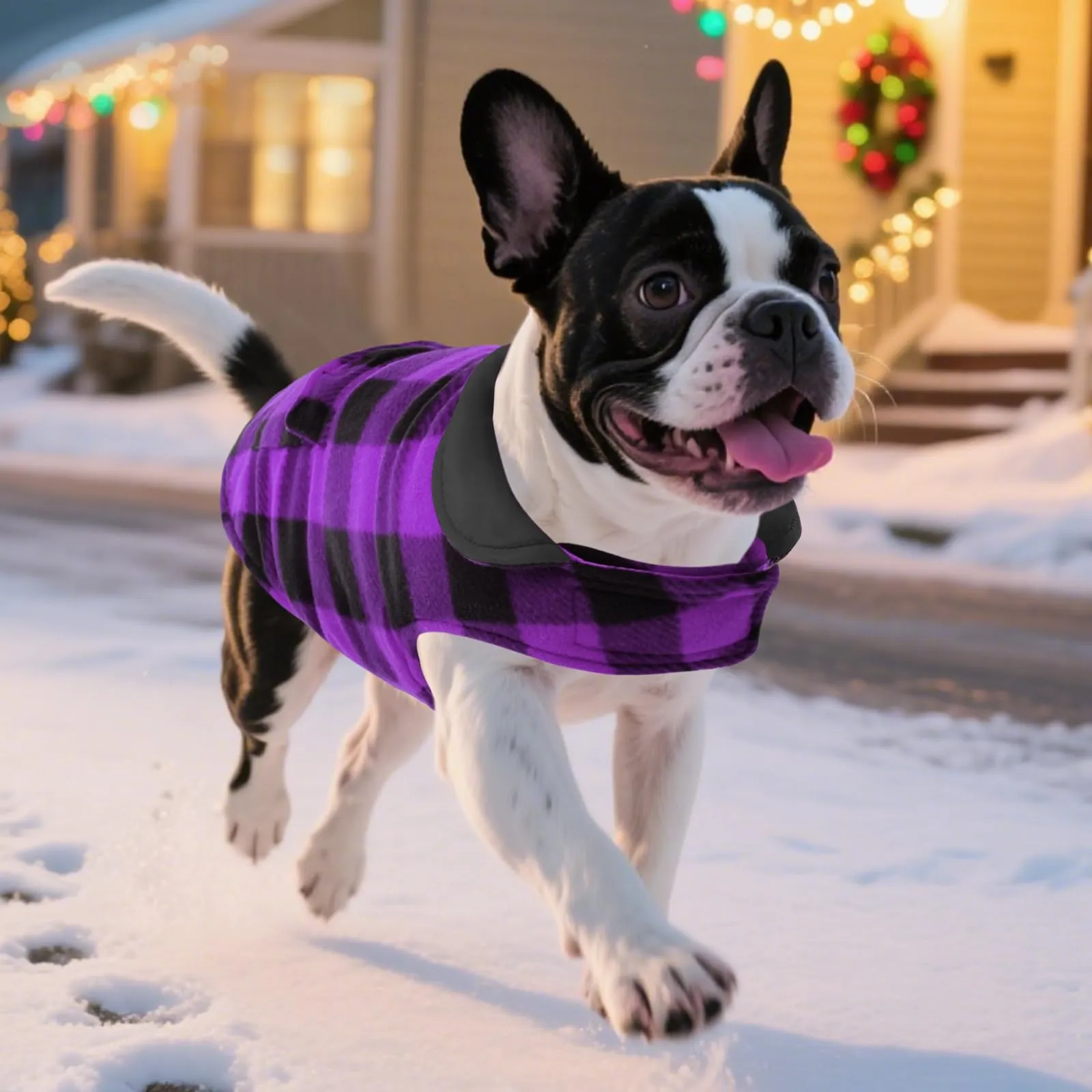 ASENKU Cappotto invernale per cani a quadretti reversibile impermeabile - immagine 9
