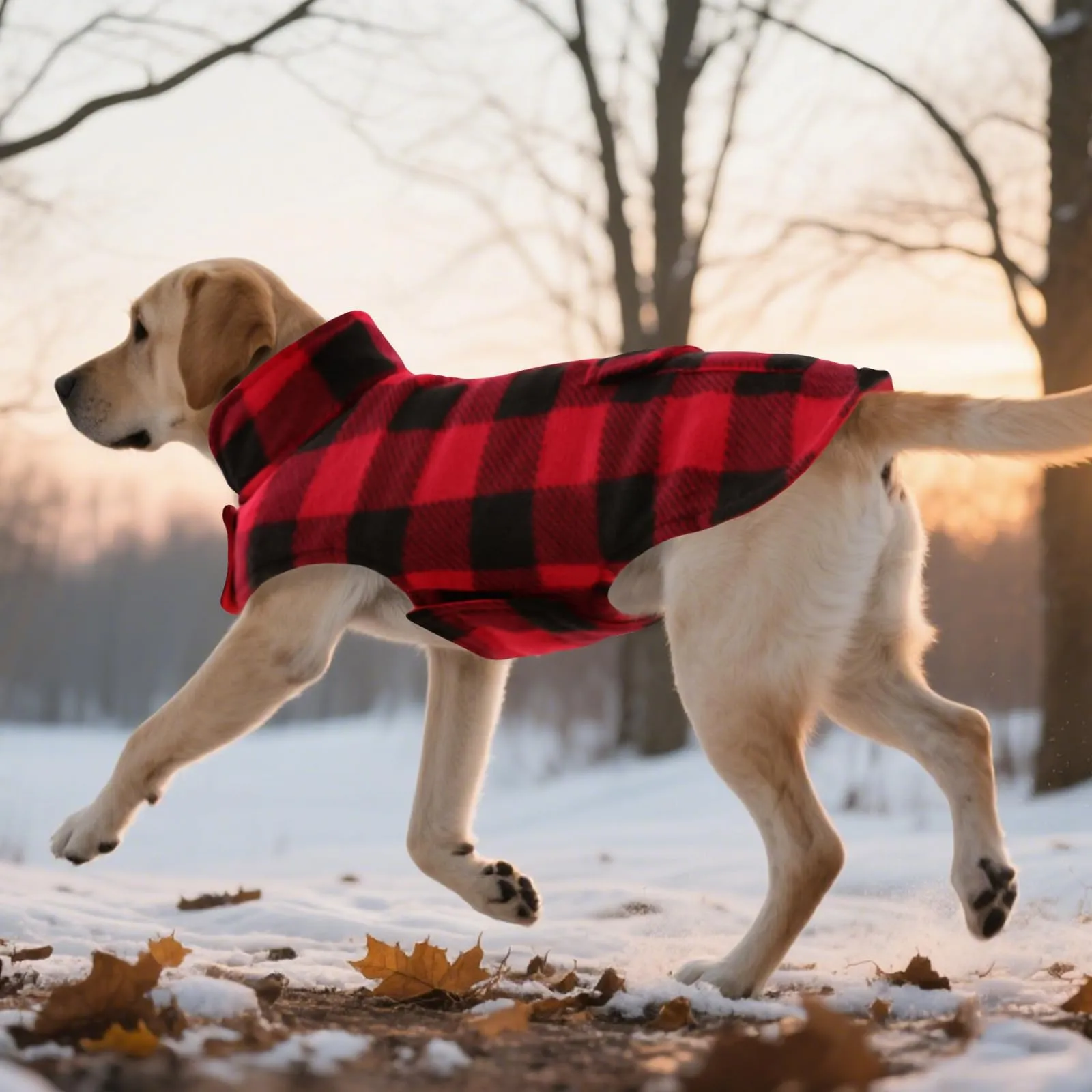 ASENKU Cappotto Cane Impermeabile Invernale Reversibile, Taglia S, Rosso - immagine 9