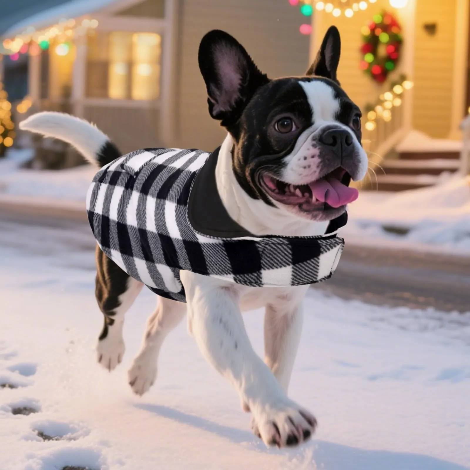 ASENKU Cappotto per Cani Impermeabile e Reversibile Invernale, Giacca Antivento con Fodera in Lana, XL, Bianco - immagine 9
