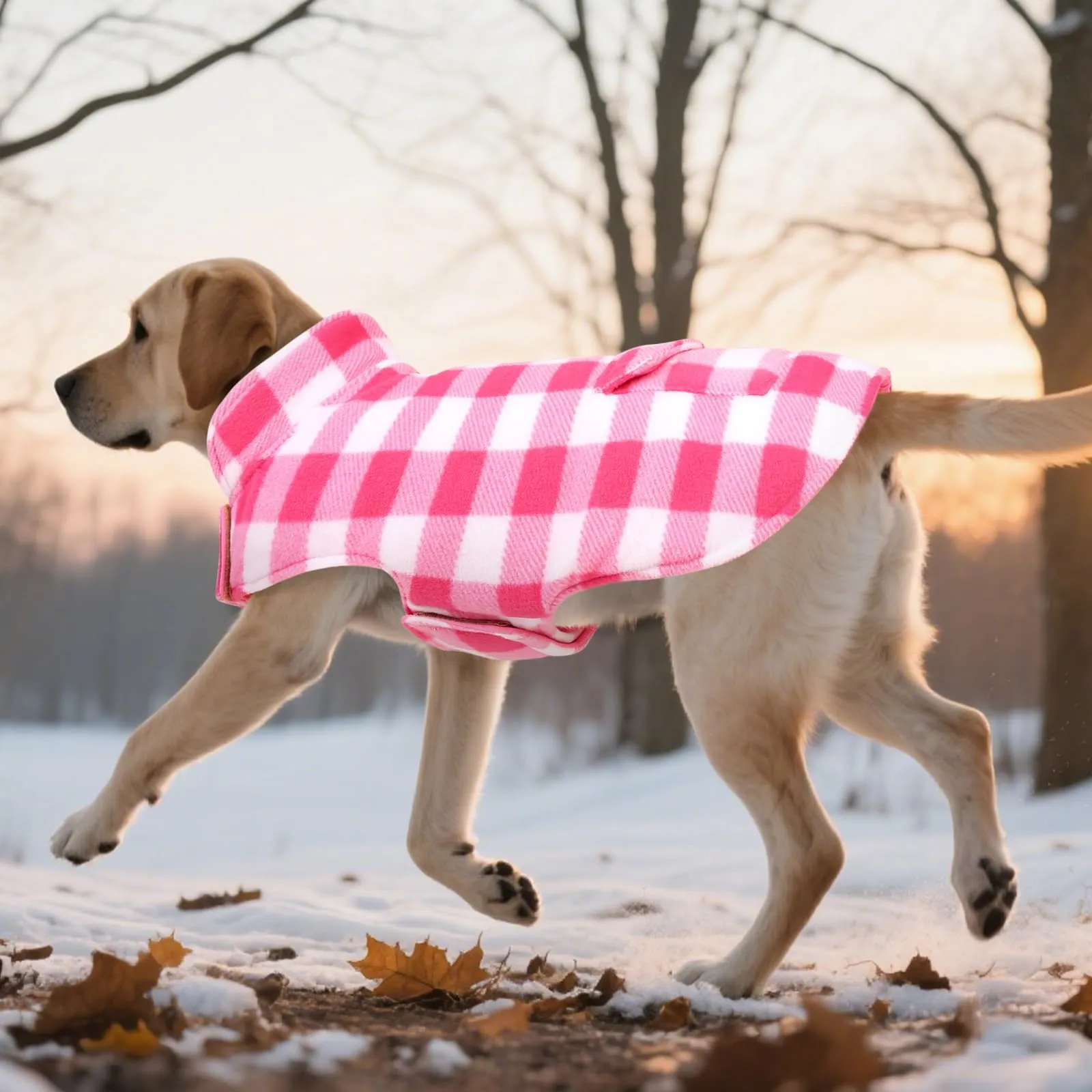 ASENKU Cappotto Cane Impermeabile Invernale Reversibile, Taglia M, Rosa - immagine 9