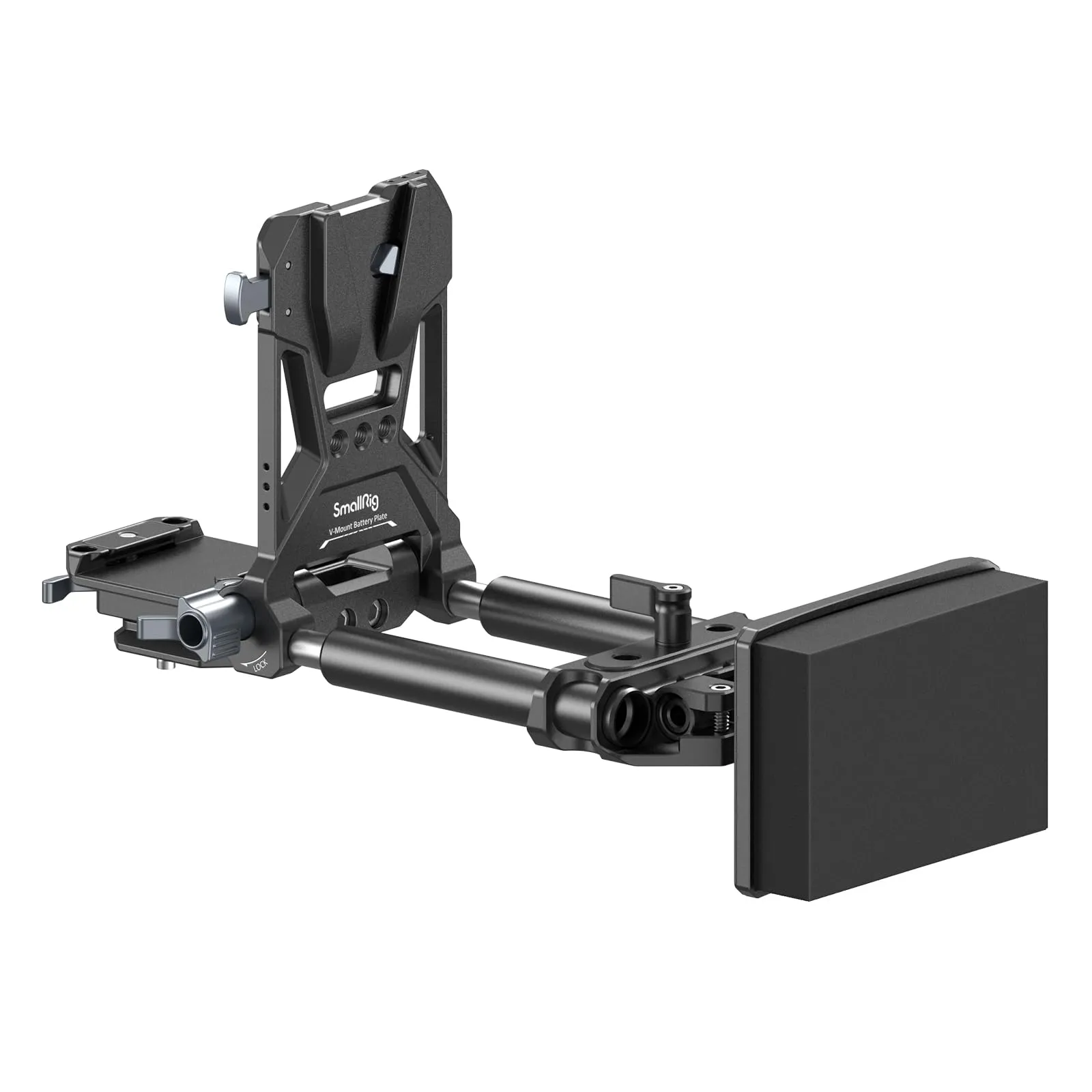 SmallRig V-Mount Battery Plate with Dual Arca-Swiss Quick Release Plate, Compact Foldable L-Shape for DSLR, Gimbal and Tripod - 4063B - immagine 1