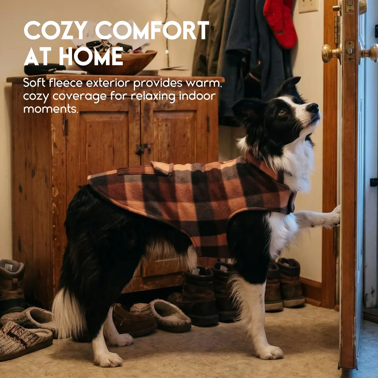 ASENKU Cappotto Invernale Reversibile per Cani, Taglia X-Large, Caffè - immagine 7