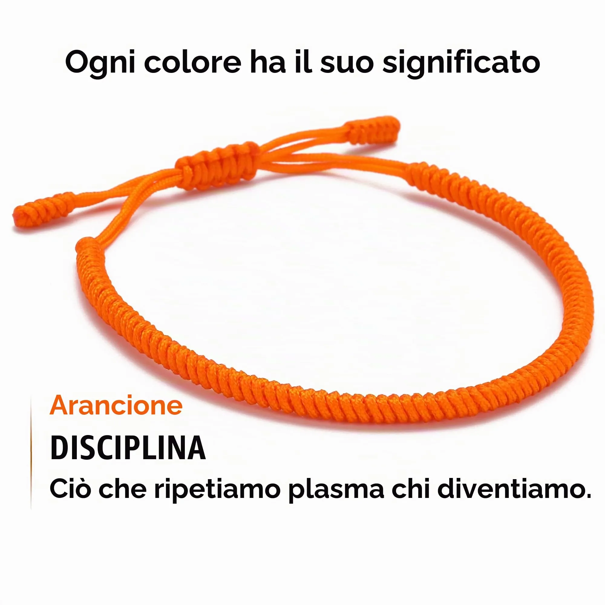 LUCKY BUDDHIST Bracciale Tibetano Buddista Regolabile in Corda Intrecciata con Portachiavi Buddha in Legno - immagine 3