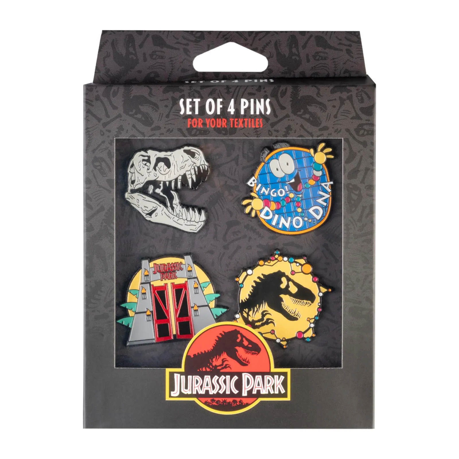 Grupo Erik Jurassic Park Enamel Pin Set of 4 with Gift Box - immagine 2