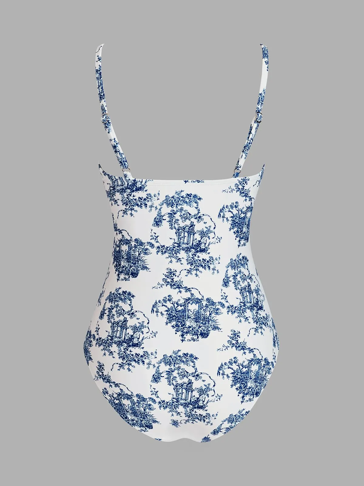 Cupshe Costume da Bagno Intero Donna Scollo a V Controllo della Pancia, L - immagine 6