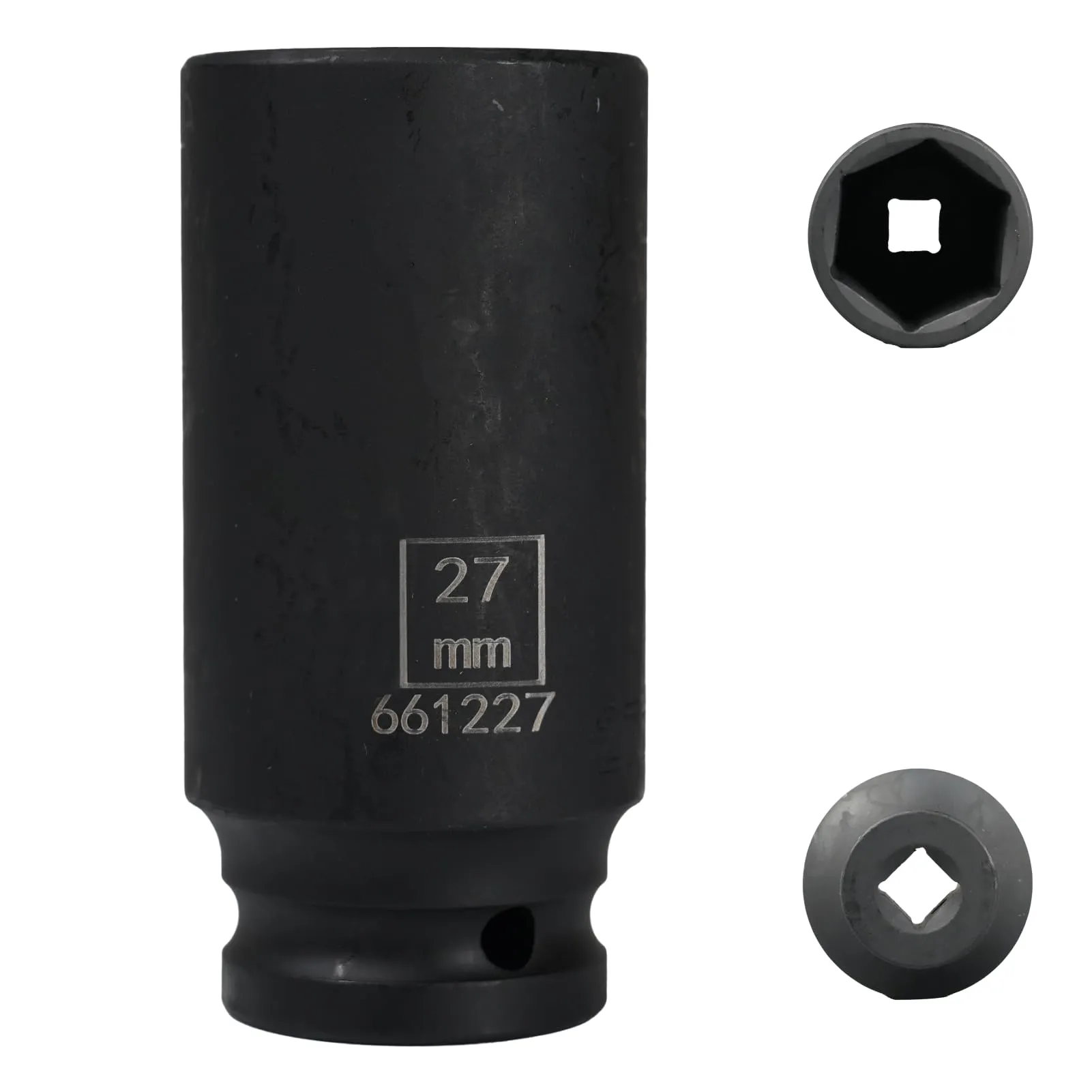 Flewdart Bussola Lunga Esagonale 1/2" 27mm, Acciaio al Cromo Molibdeno, Lunghezza 78mm - immagine 1