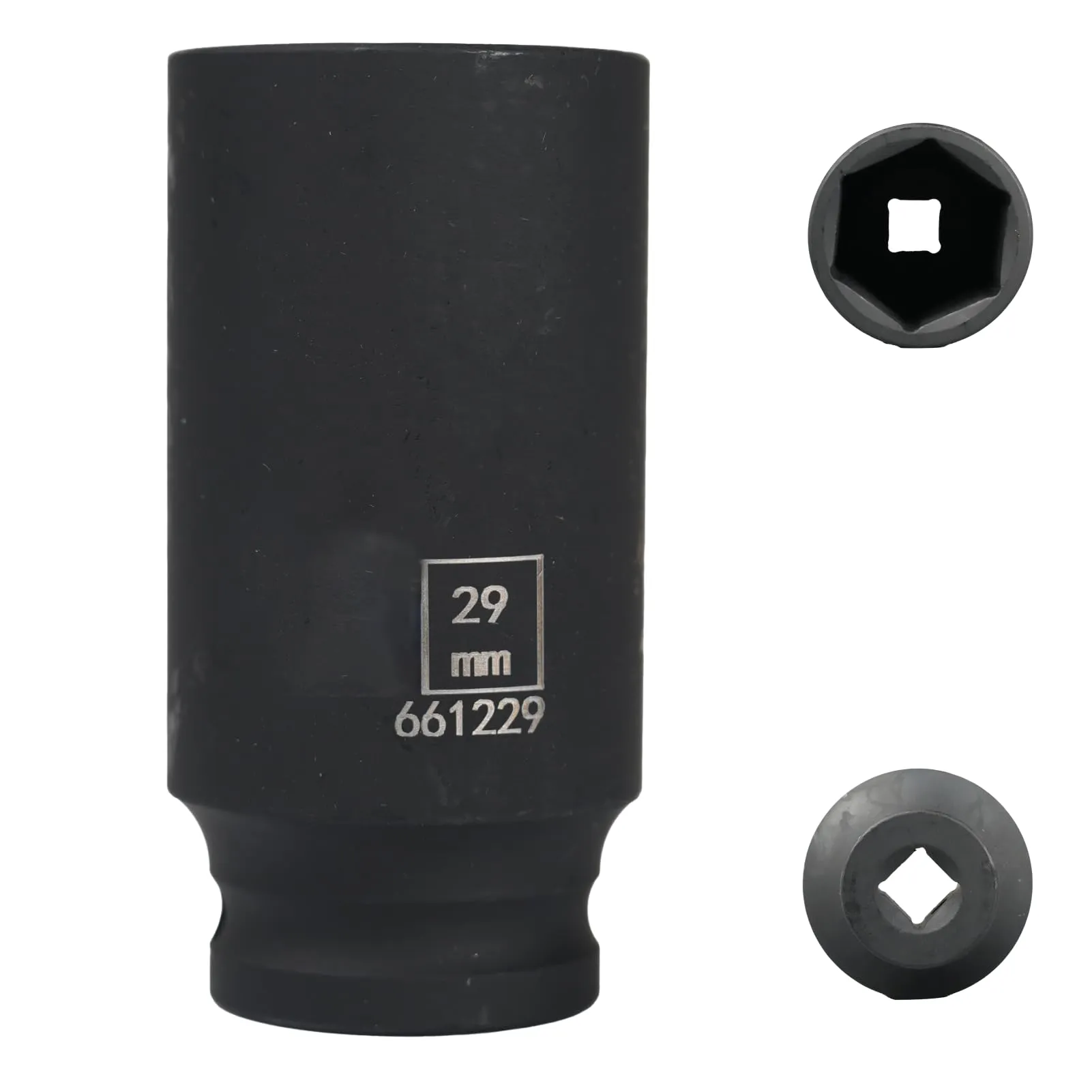 Flewdart Bussola Lunga Esagonale 1/2" 29mm, Acciaio al Cromo Molibdeno CR-MO, Lunghezza 78mm - immagine 1