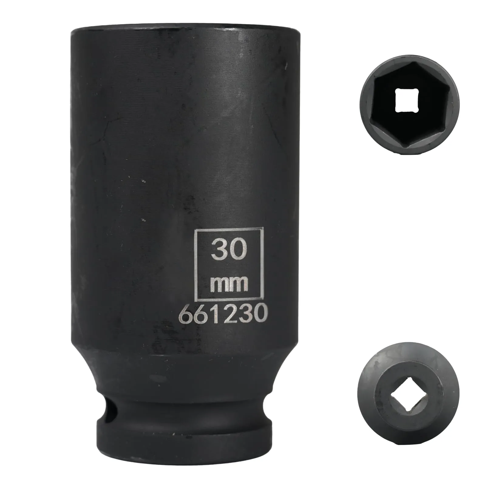 Flewdart Bussola Lunga Esagonale 1/2" 30mm, Acciaio al Cromo Molibdeno CR-MO, Lunghezza 78mm - immagine 1
