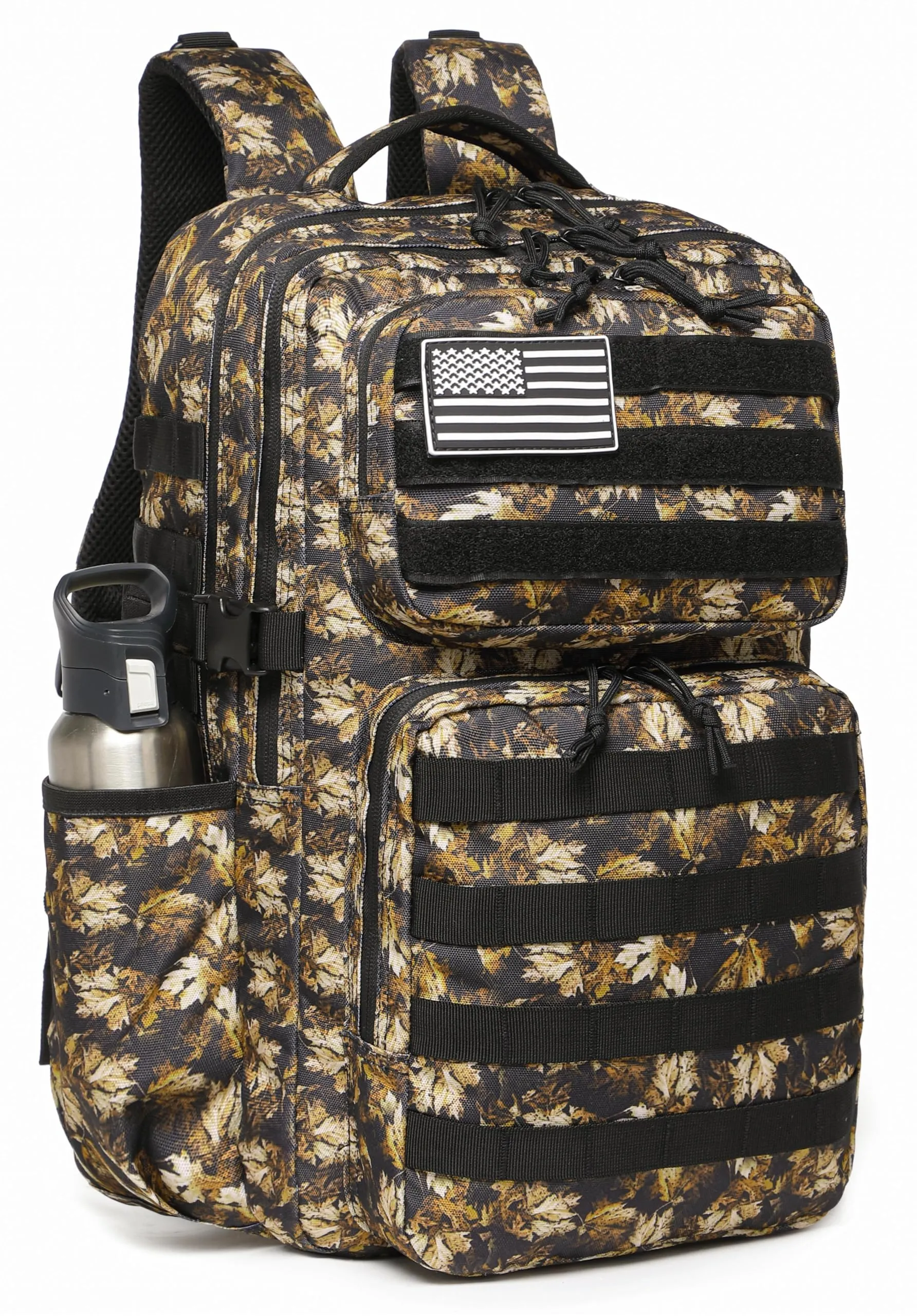 Wotony Zaino Tattico Militare Impermeabile 35L con Sistema Molle e Porta Bottiglie - immagine 1