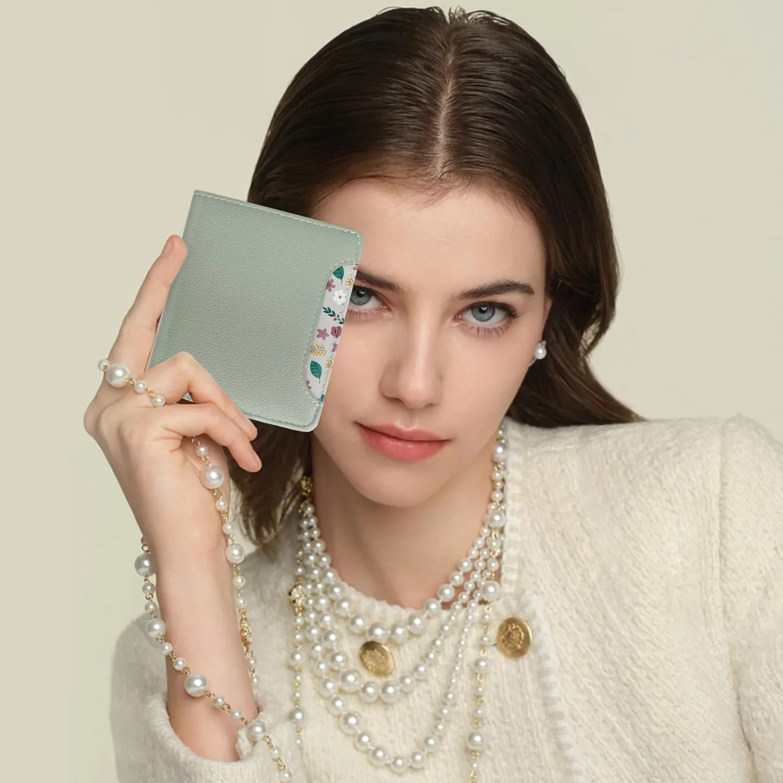 Pomelo Best Portafoglio da Donna Piccolo in Pelle PU con Blocco RFID, Verde Menta - immagine 7