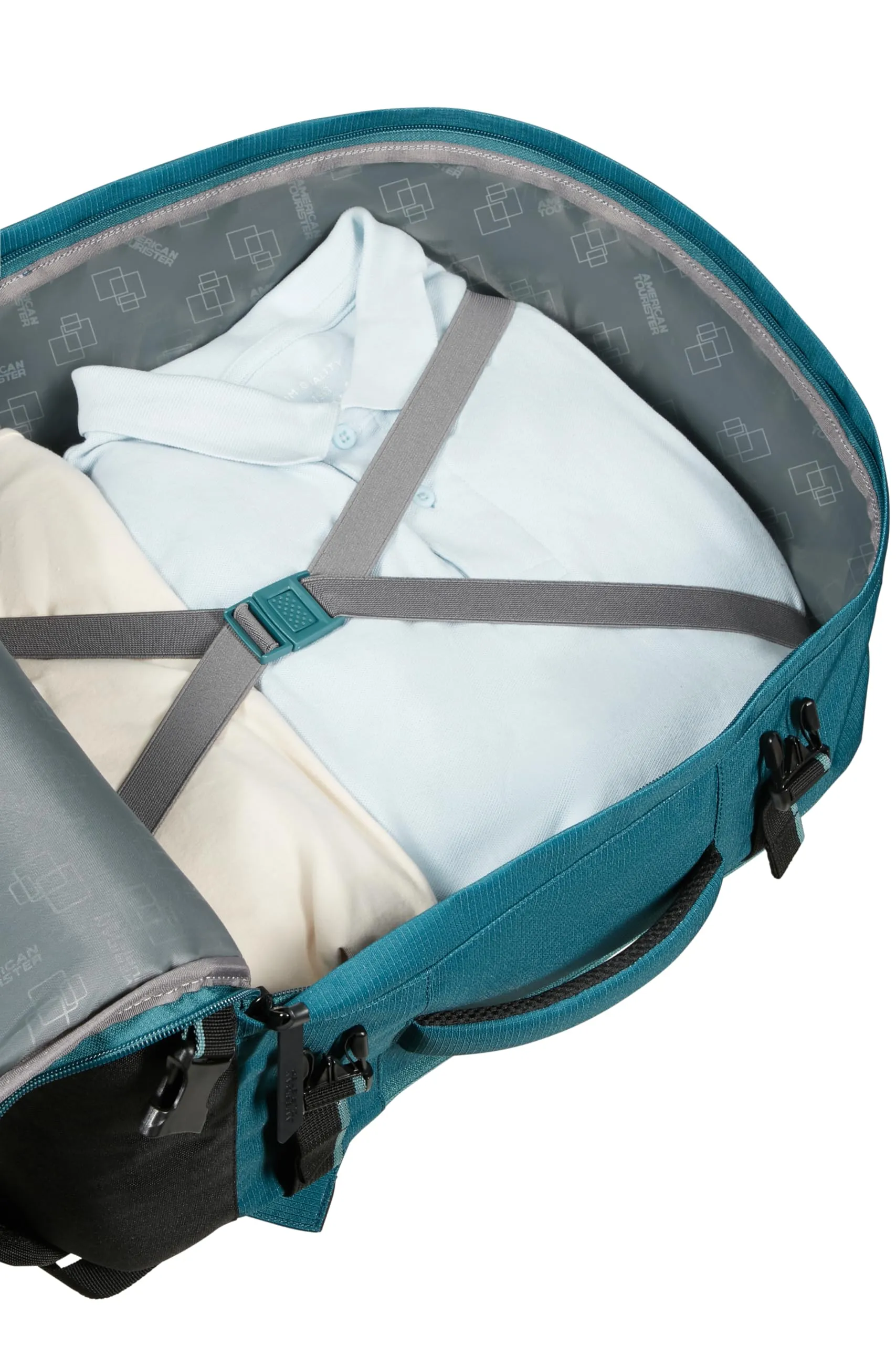 American Tourister Take2Cabin Zaino Bagaglio a Mano Underseat 40 x 30 x 20 cm - Turchese Totally Teal - immagine 6