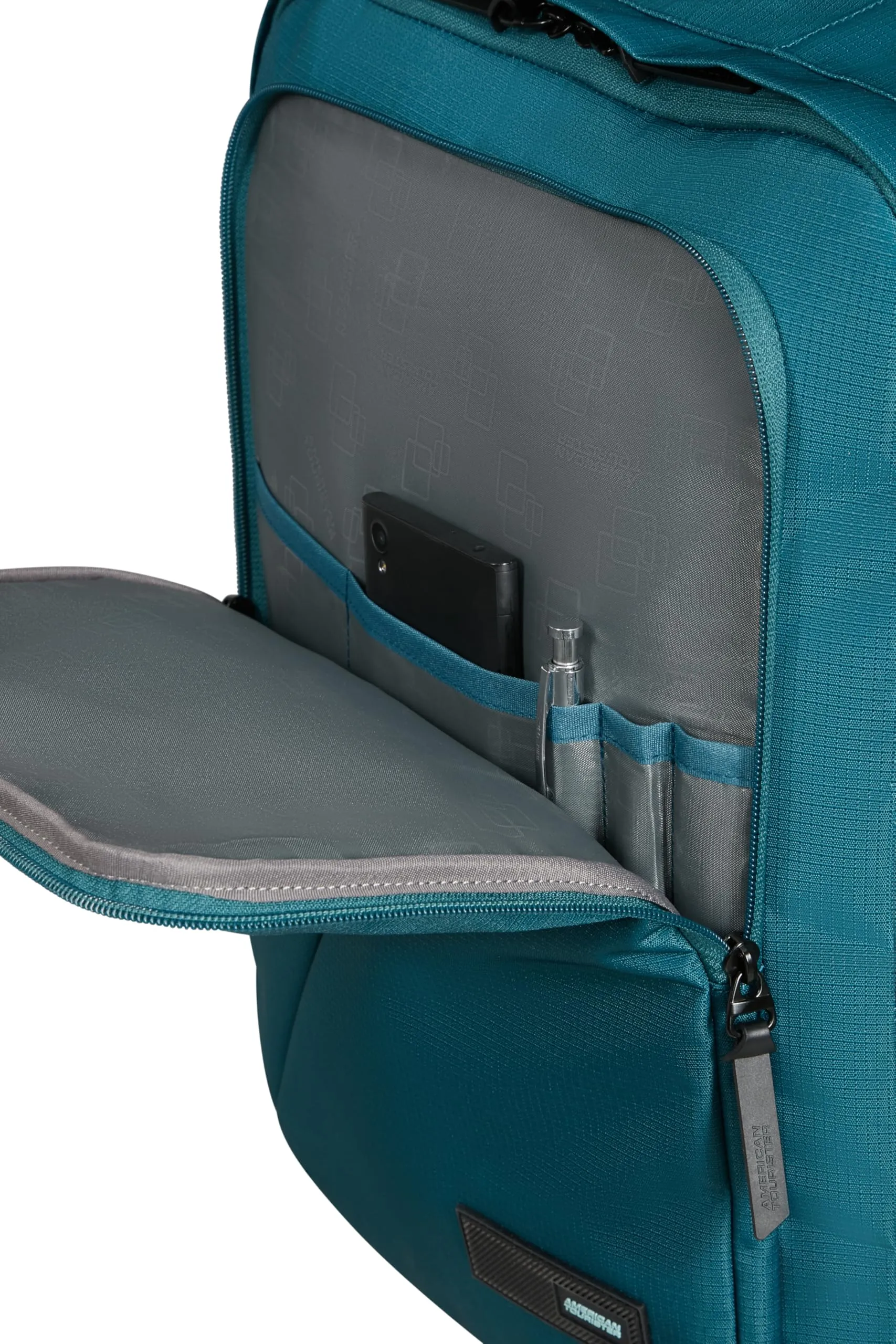 American Tourister Take2Cabin Zaino Bagaglio a Mano Underseat 40 x 30 x 20 cm - Turchese Totally Teal - immagine 9