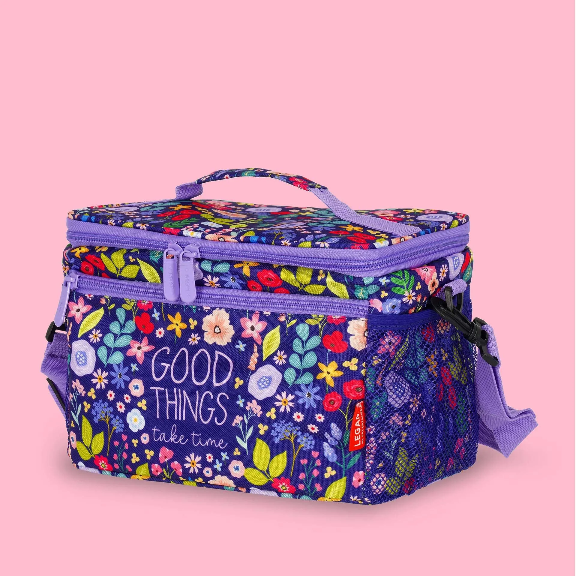 Legami Borsa Termica Porta Pranzo Flowers, 7,7 Litri, 28 x 17 x 15 cm - immagine 5