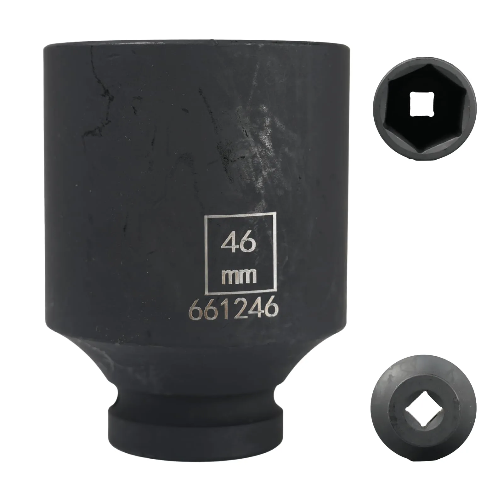 Flewdart Bussola Lunga Esagonale 1/2" 46mm, Acciaio al Cromo Molibdeno CR-MO, Lunghezza 78mm - immagine 1