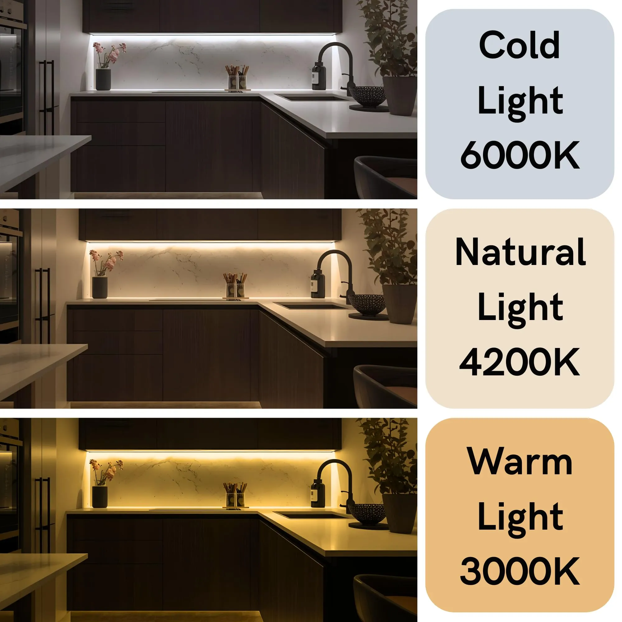 JANDEI Striscia LED 220V 12W/m 600 LED 5500 Lm, IP65, 10mm, Bobina 5 M (Luce Calda 3000k) - immagine 4