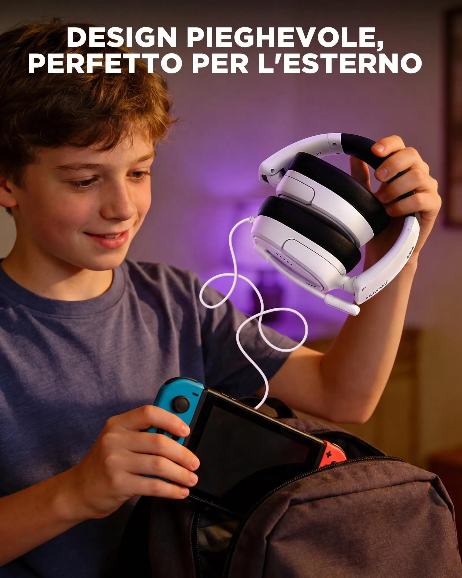 NUBWO HG04L Cuffie Gaming per PS5, PS4, Xbox Series X|S, Xbox One, Switch - immagine 8