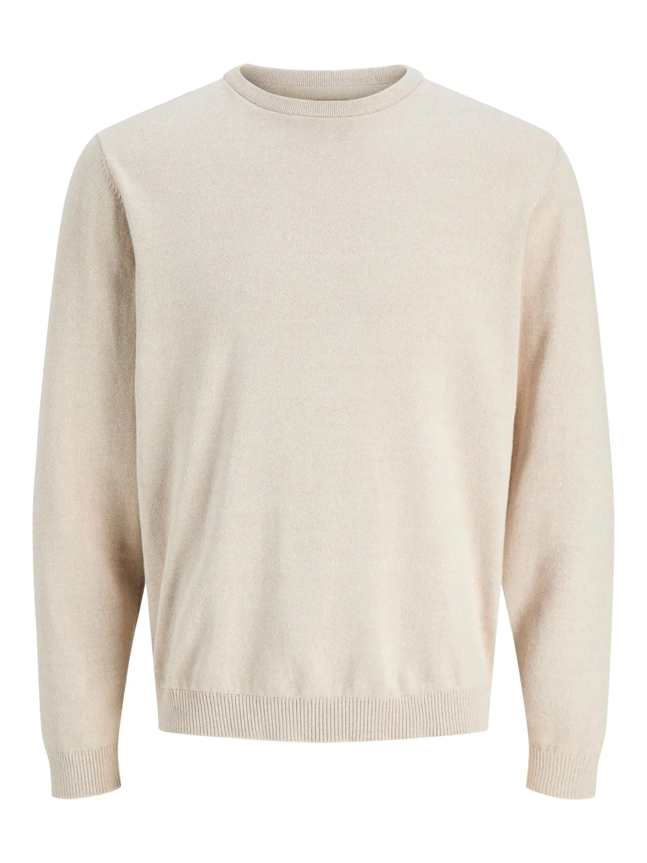 Jack & Jones Jjebasic Knit Crew Neck Noos Pullover - Regular Fit - Moonbeam - immagine 1