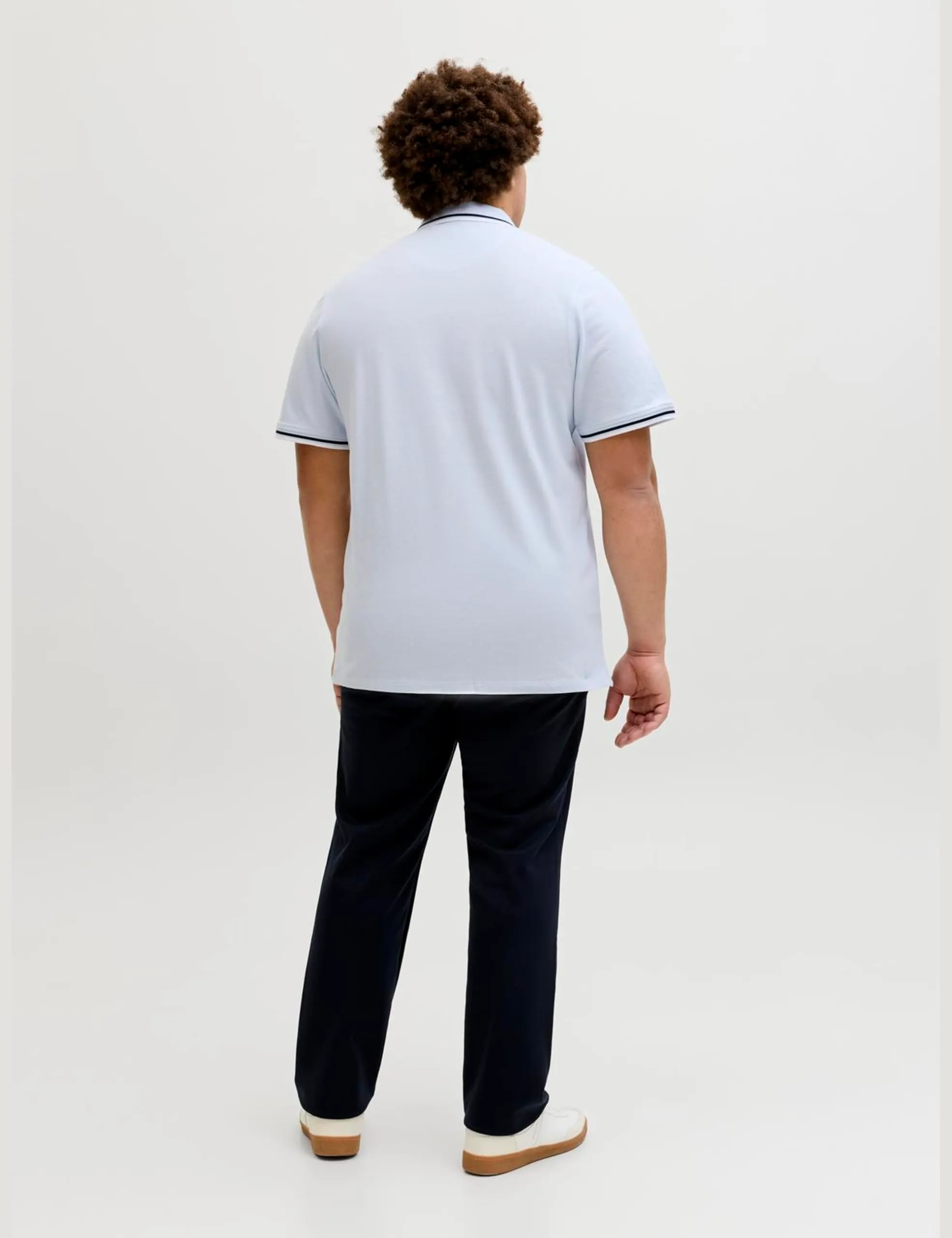 Jack & Jones Plus Size Camicia Polo Semplice Blu XXL - immagine 3