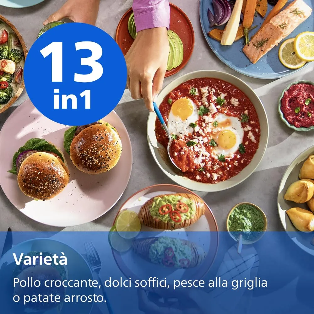 Philips Airfryer 4000 Verticale 10L (5+5L) NA460/00 - immagine 11