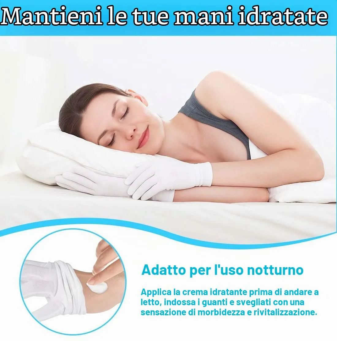 ZENQARI Guanti in Cotone Bianco per Uomini e Donne, 12 Paia, 100% Cotone, per Mani Secche e Ispezione Gioielli - immagine 5