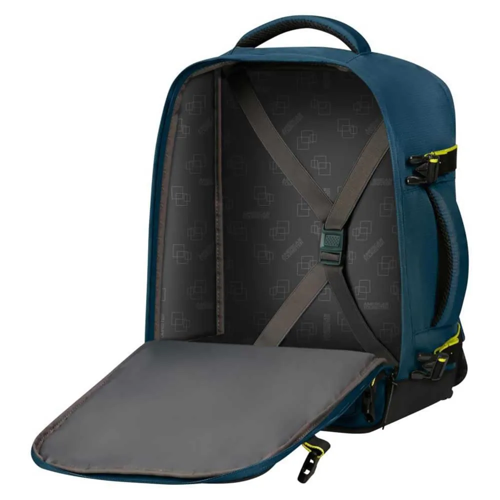 American Tourister Take2Cabin Zaino da Cabina Easyjet 36 x 20 x 45 cm, 38 L, Blu (Harbor Blue) - immagine 5