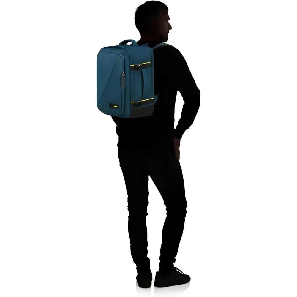 American Tourister Take2Cabin Zaino da Cabina Easyjet 36 x 20 x 45 cm, 38 L, Blu (Harbor Blue) - immagine 7
