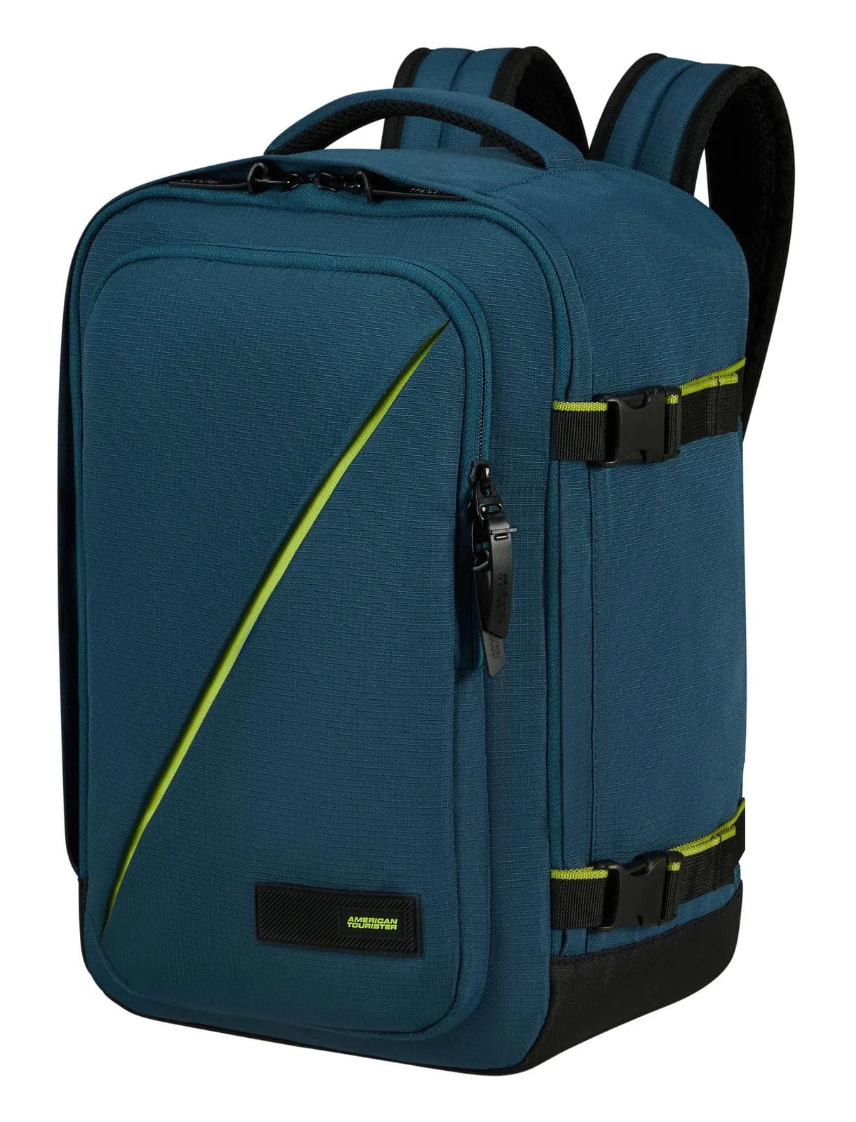 American Tourister Take2Cabin Zaino da cabina Ryanair 25 x 20 x 40 cm, 24 L, Blu (Harbor Blue) - immagine 4