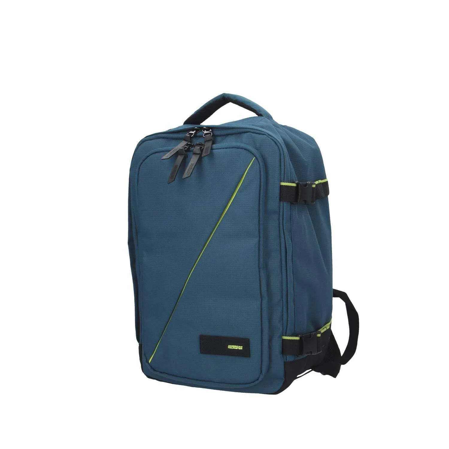 American Tourister Take2Cabin Zaino da cabina Ryanair 25 x 20 x 40 cm, 24 L, Blu (Harbor Blue) - immagine 8