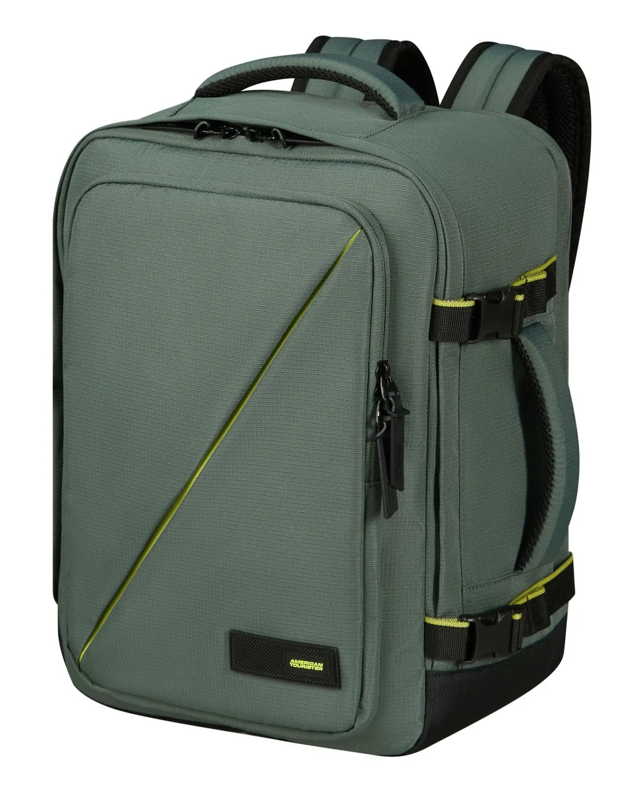 American Tourister Take2Cabin Borsa da cabina 30 x 20 x 40 cm, 26,5 L, Verde (Dark Forest) - immagine 2