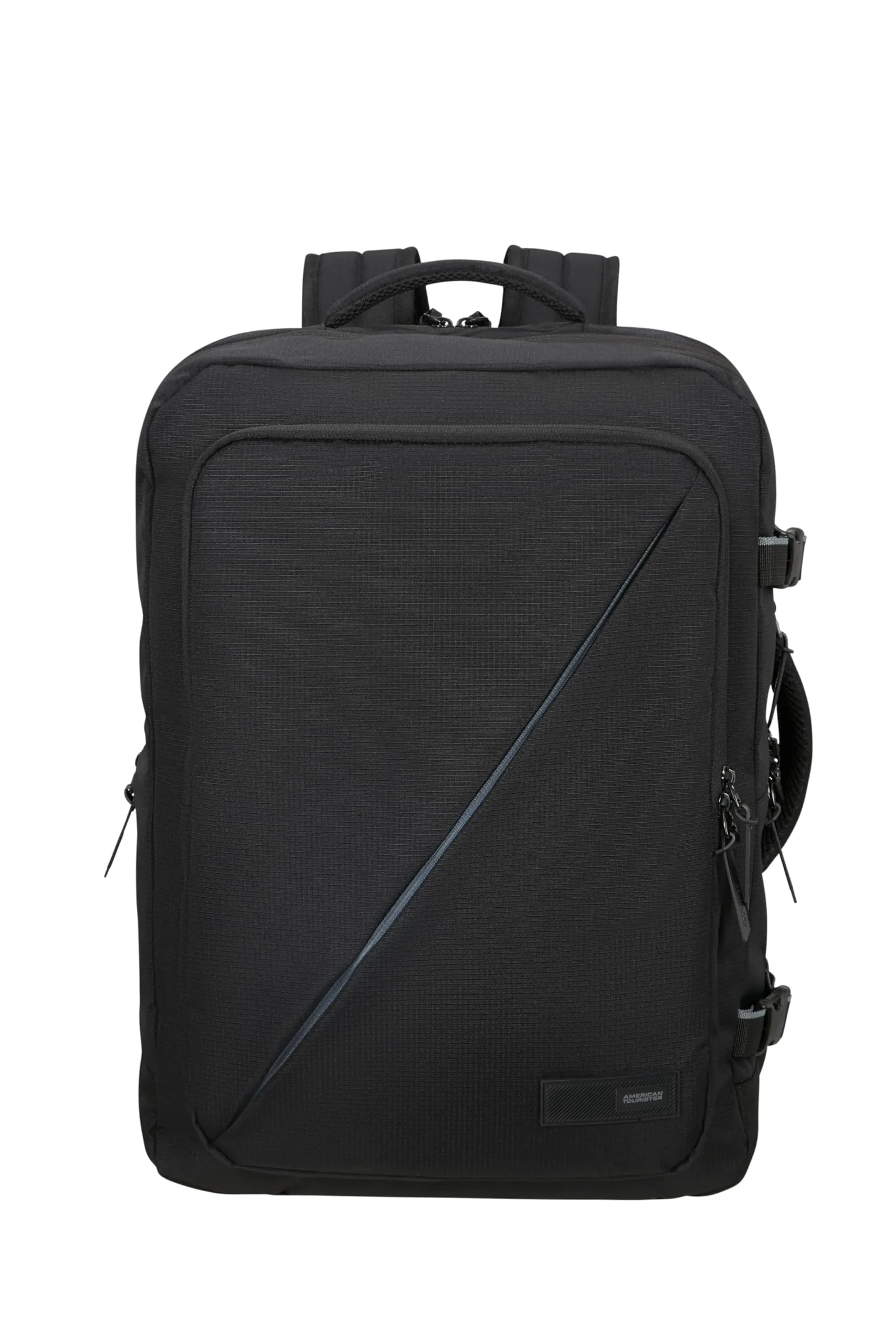 American Tourister Take2Cabin Zaino da viaggio espandibile 17,3 pollici, 55 cm, 42,5/48,5 L, Nero - immagine 2
