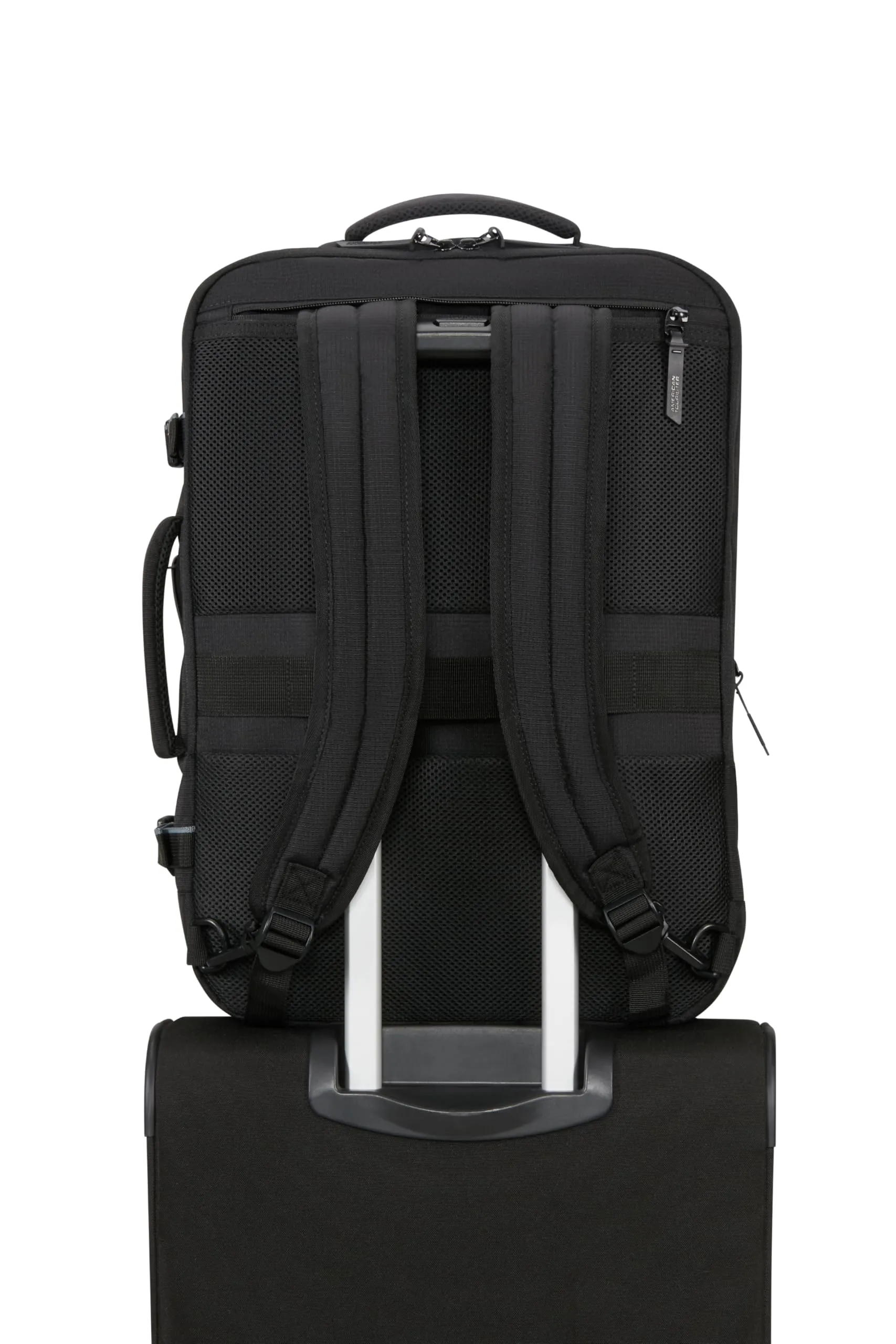 American Tourister Take2Cabin Zaino da viaggio espandibile 17,3 pollici, 55 cm, 42,5/48,5 L, Nero - immagine 7