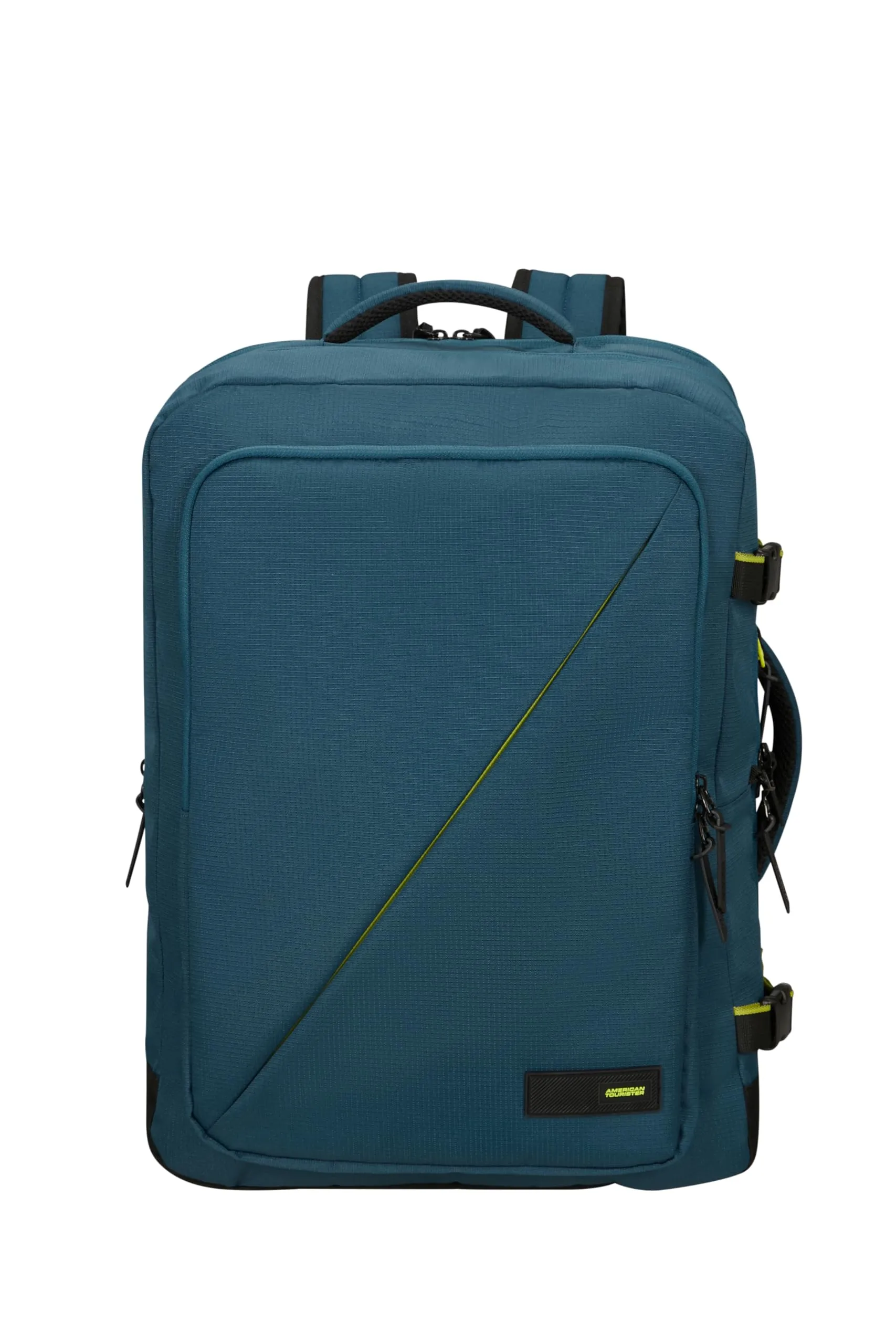 American Tourister Take2Cabin Zaino da viaggio espandibile 17,3 pollici, 55 cm, 42,5/48,5 L, Harbor Blue - immagine 2