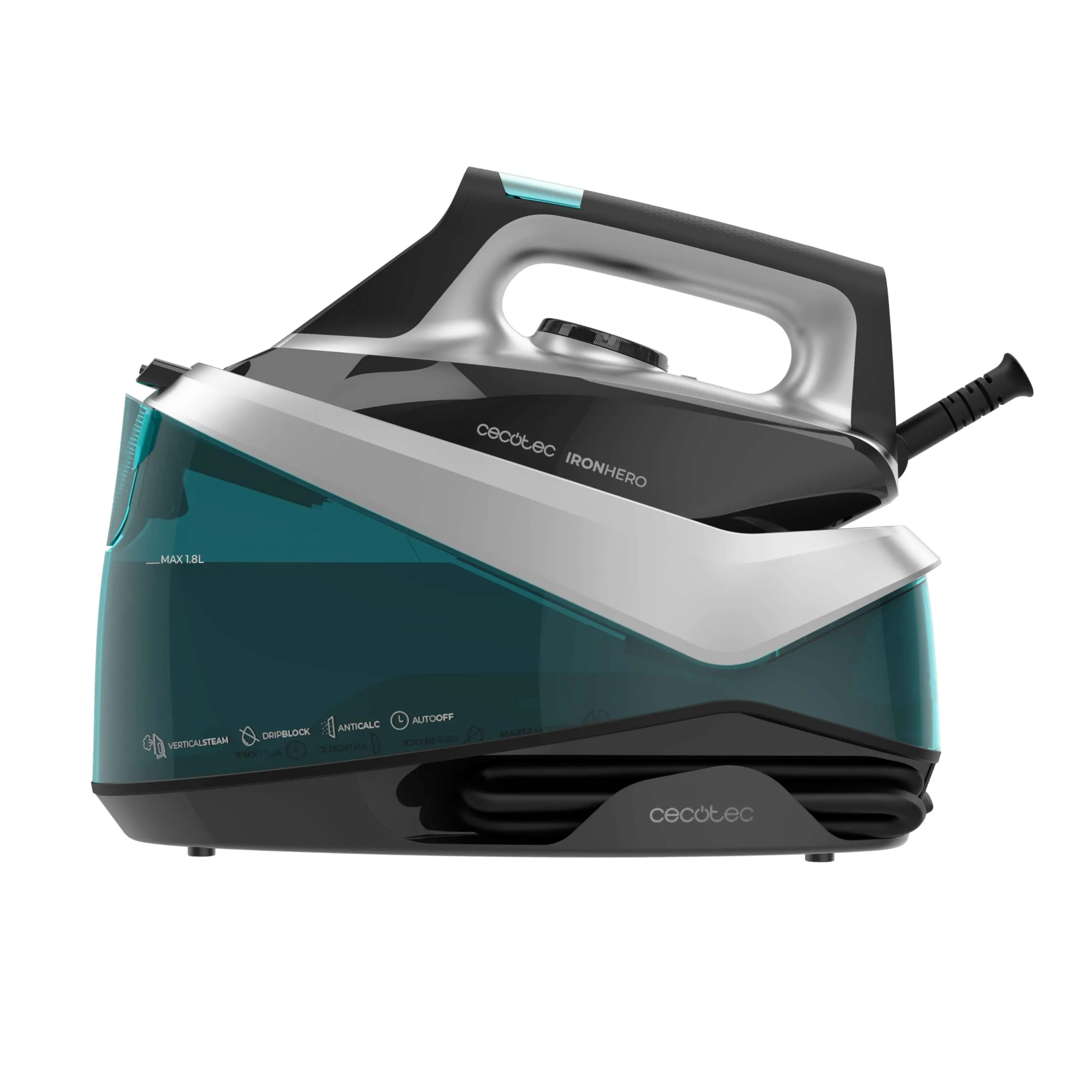 Cecotec IronHero H-2800 Station Centro di stiratura orizzontale, 2800 W, Suola in ceramica - immagine 1