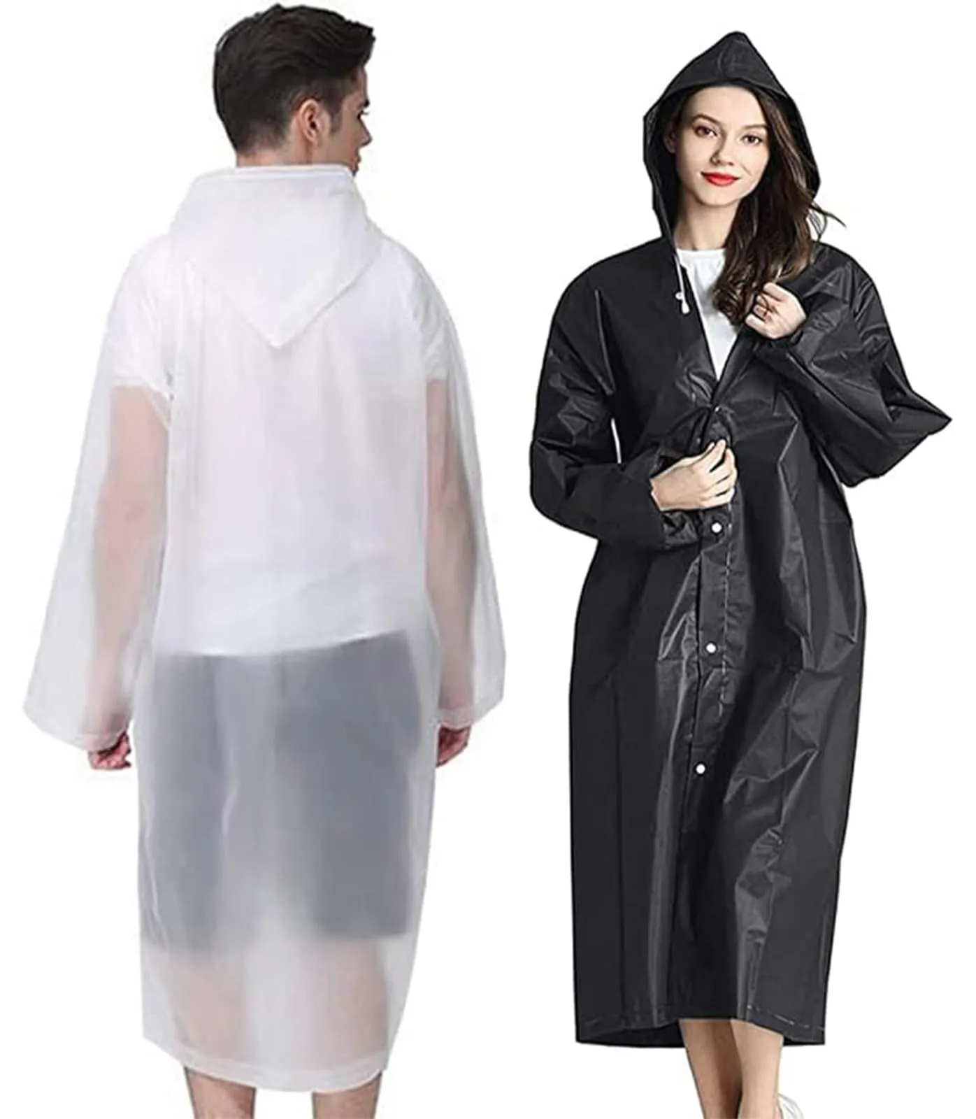 GUKOY Poncho Impermeabile in EVA per Uomini e Donne, Set da 2 Pezzi - immagine 1