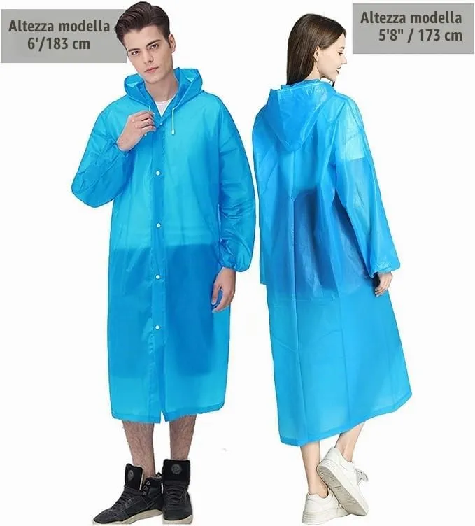 GUKOY Poncho Impermeabile in EVA per Uomini e Donne, 2 Pezzi - immagine 5