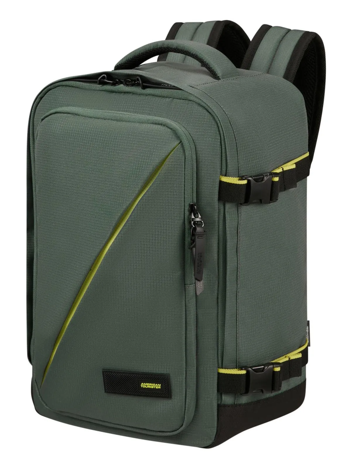 American Tourister Take2Cabin Zaino Bagaglio a Mano Ryanair 25 x 20 x 40 cm, 24 L, Verde Dark Forest - immagine 2