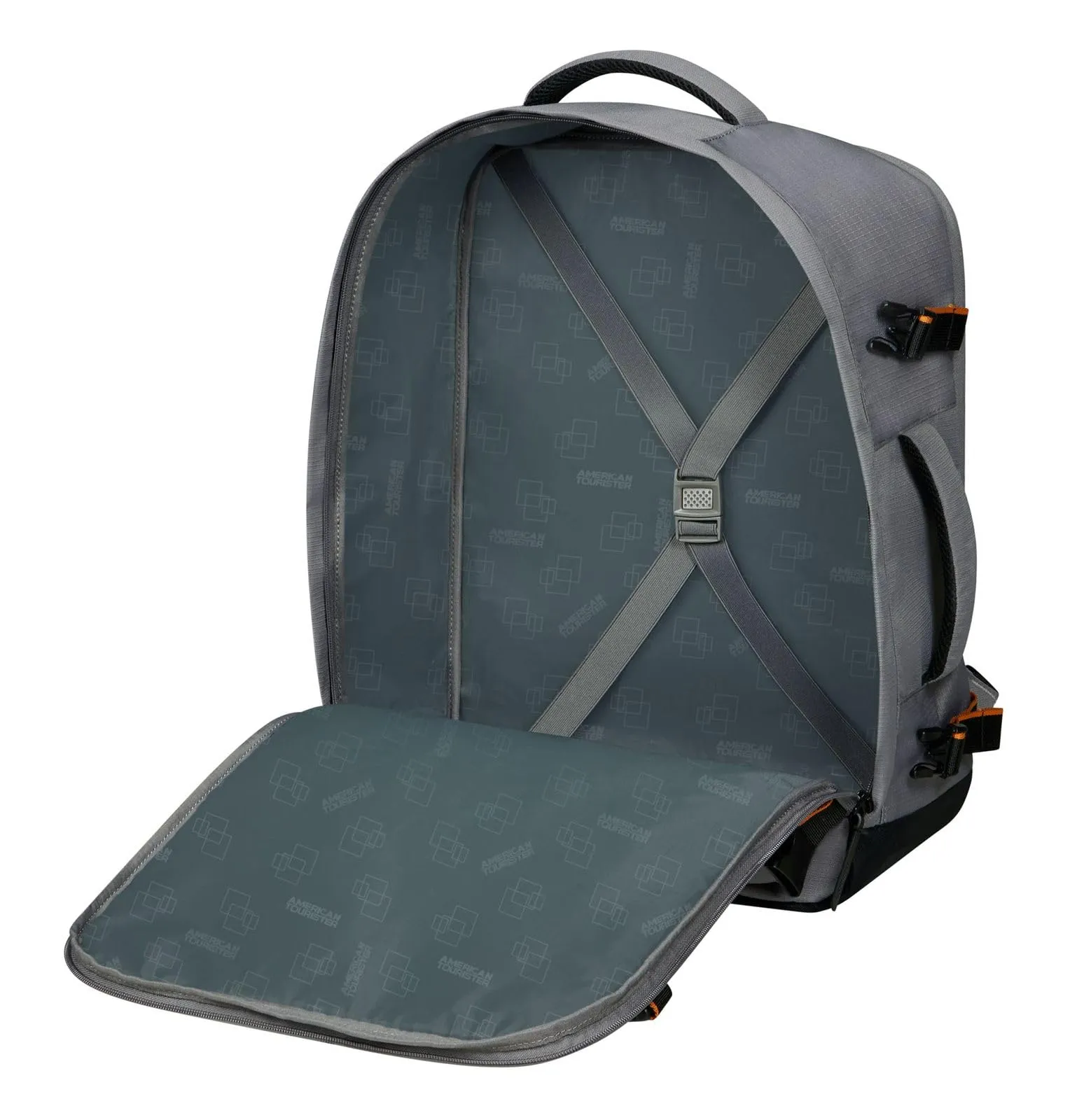 American Tourister Take2Cabin Zaino Bagaglio a Mano EasyJet, 36 x 20 x 45 cm, 38 L, Grigio (Dark Grey) - immagine 6
