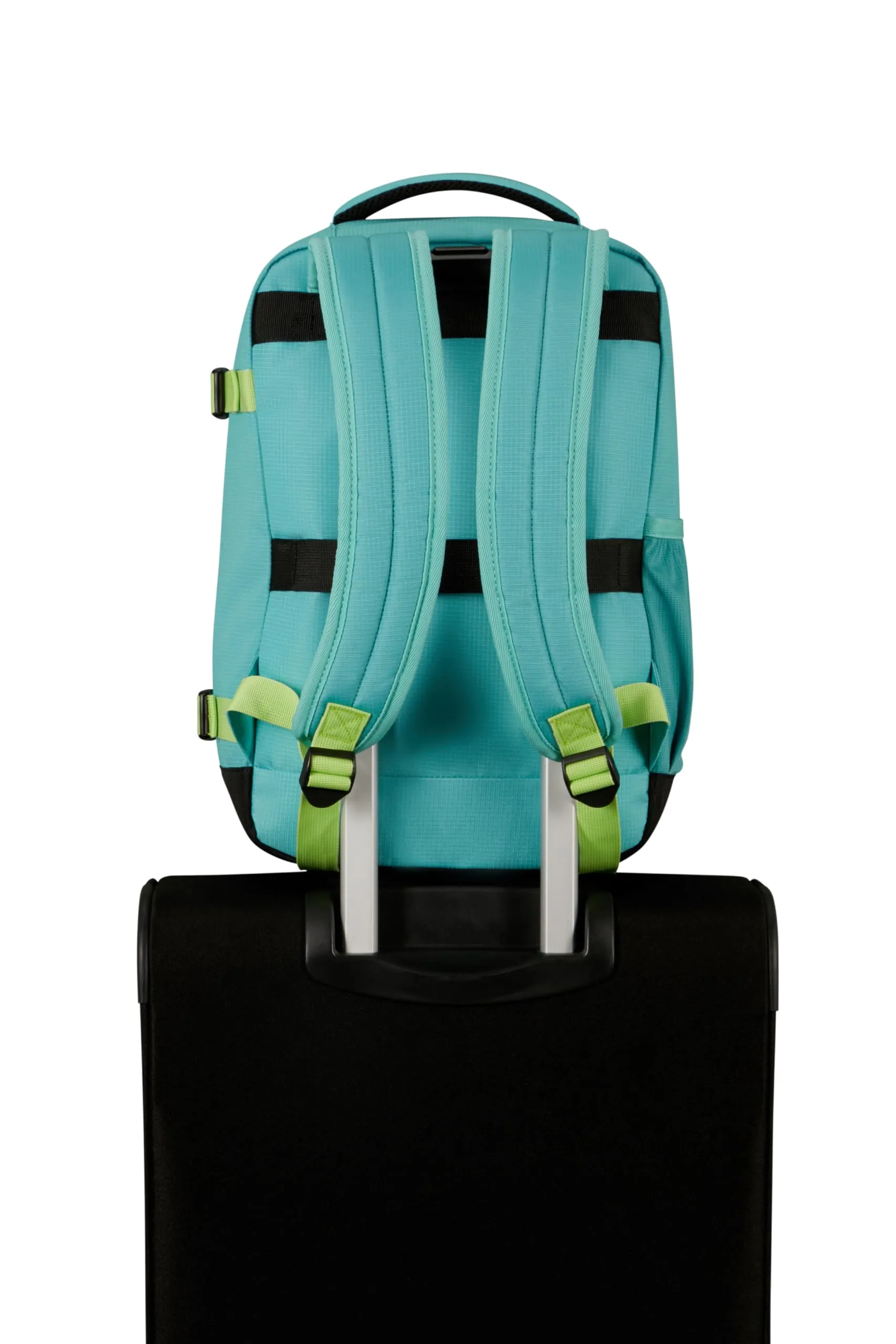 American Tourister Take2Cabin Zaino da cabina Ryanair 25 x 20 x 40 cm, 24 L, Dusty Turquoise/Lime - immagine 9