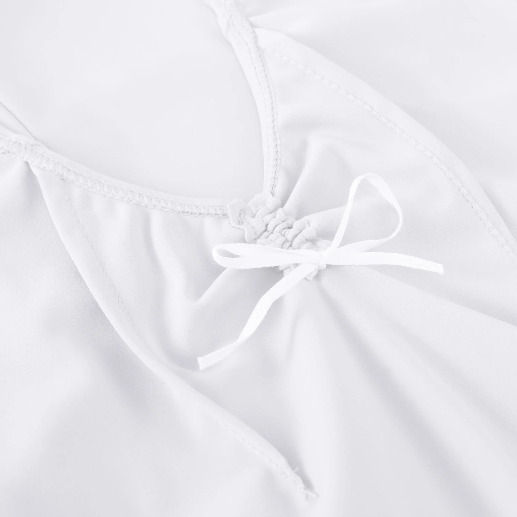 ZYXWVU Body Danza Classica Bambina con Spalline Regolabili, Bianco, 10-11 anni - immagine 6
